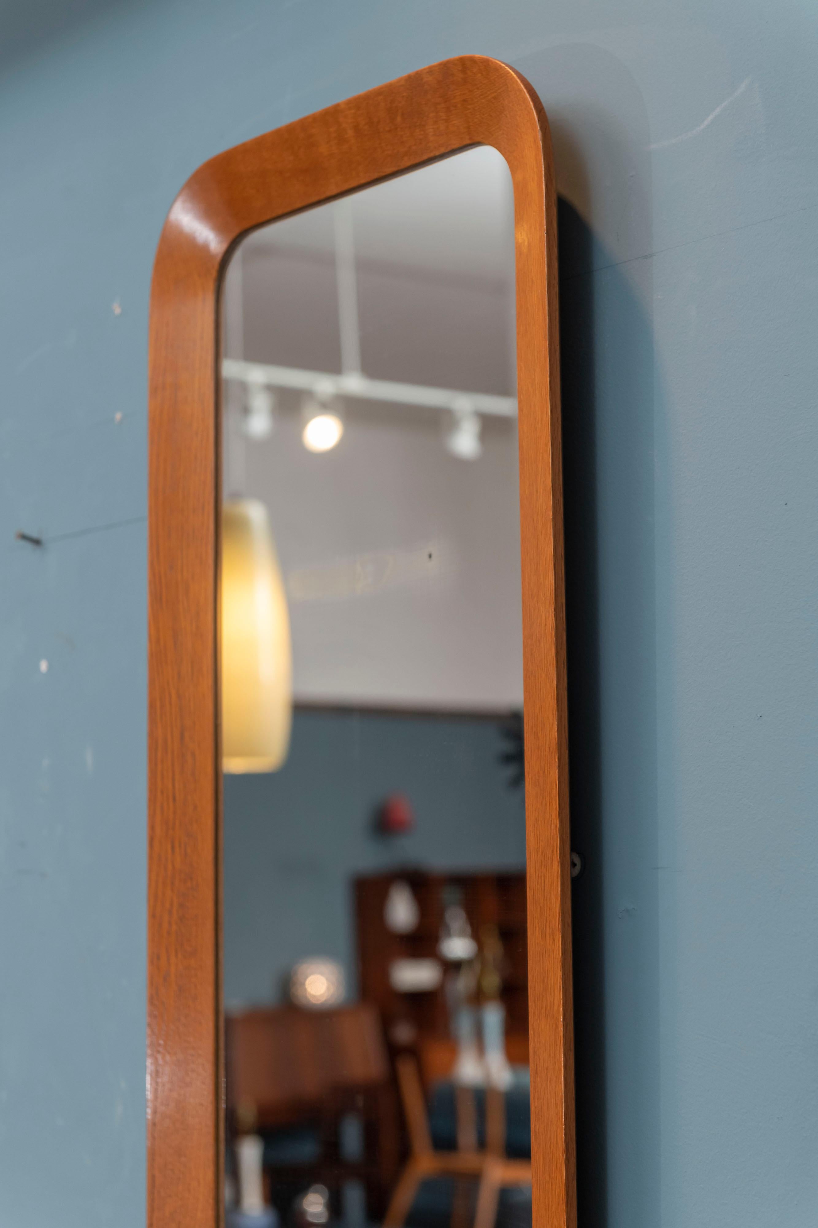 Scandinavian Modern Tall Wall Mirror In Good Condition In San Francisco, CA