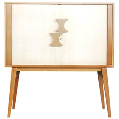 Scandinavian Modern Tambour Cabinet, 1960s