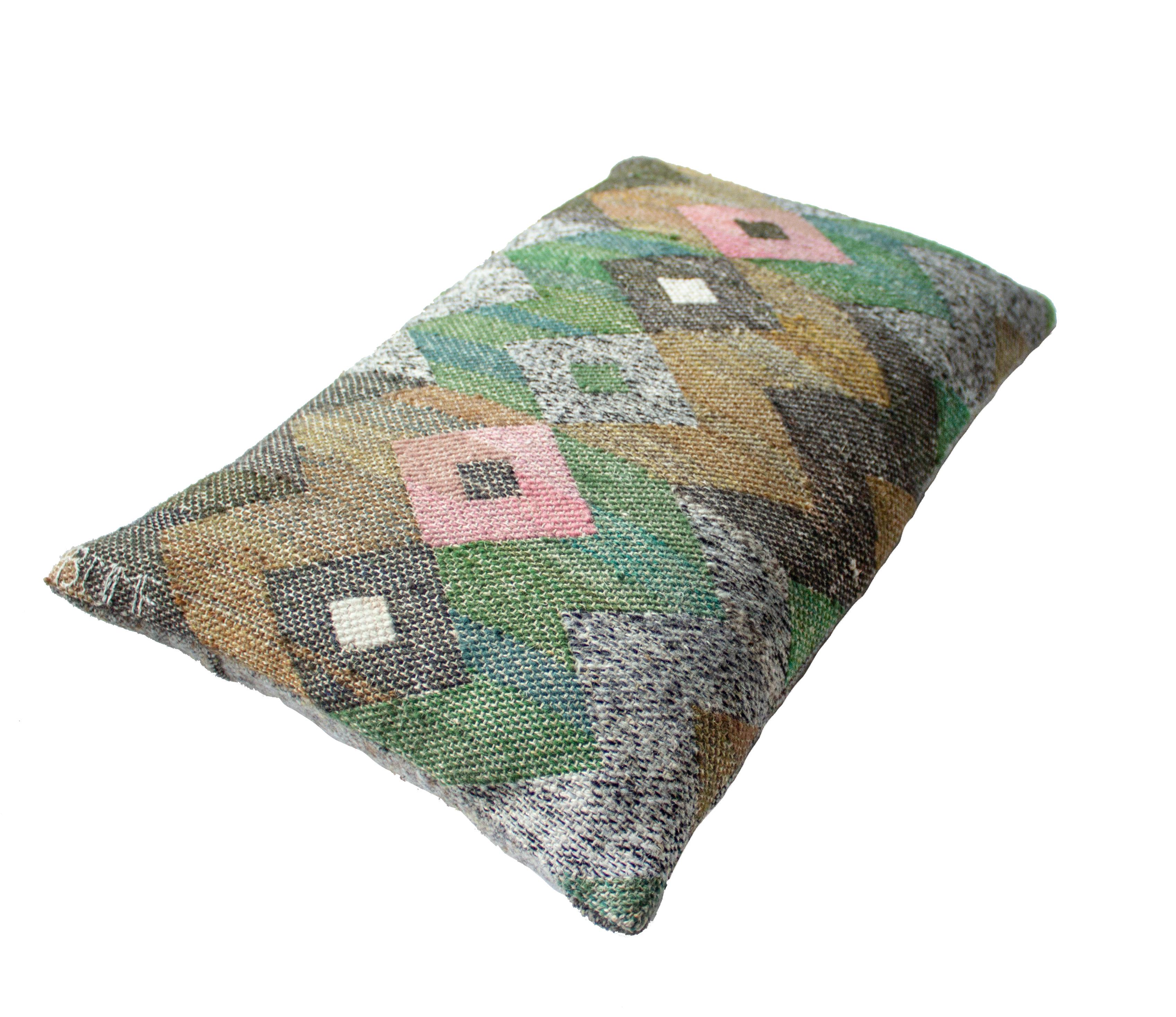 Swedish Scandinavian Modern Tapestry Pillow 