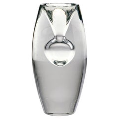 Scandinavian Modern Tapio Wirkkala Clear Crystal Art-Object Tokio Handblown 1954