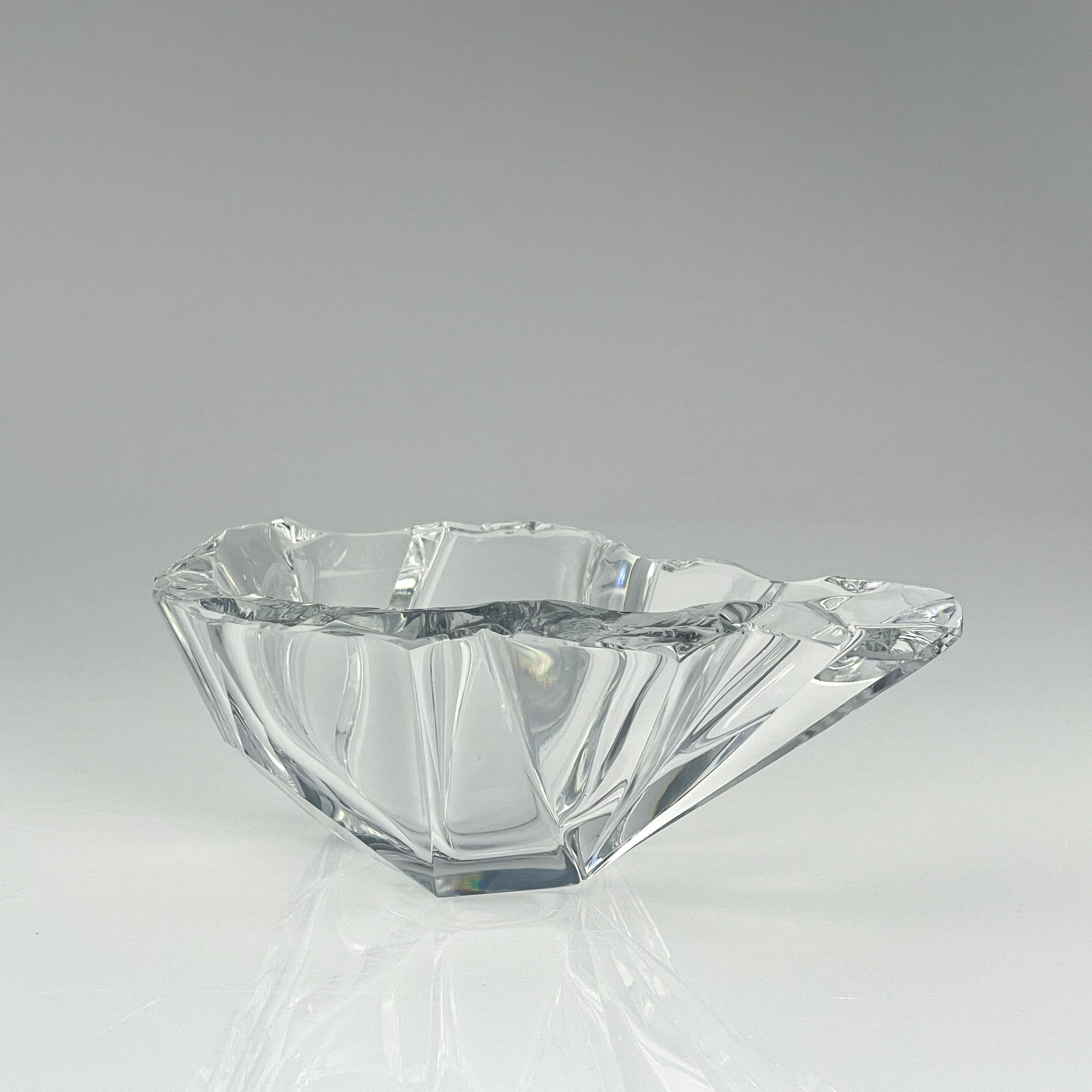 Other Scandinavian Modern Tapio Wirkkala Crystal Glass Art Bowl Handblown Iittala 1960