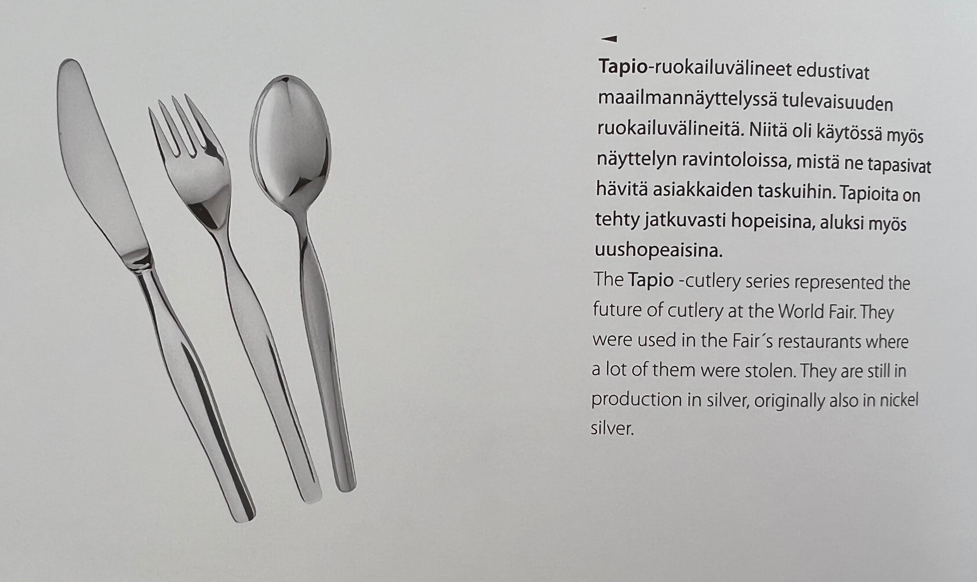 Scandinavian Modern Tapio Wirkkala - Kultakeskus - Silver Flatware 