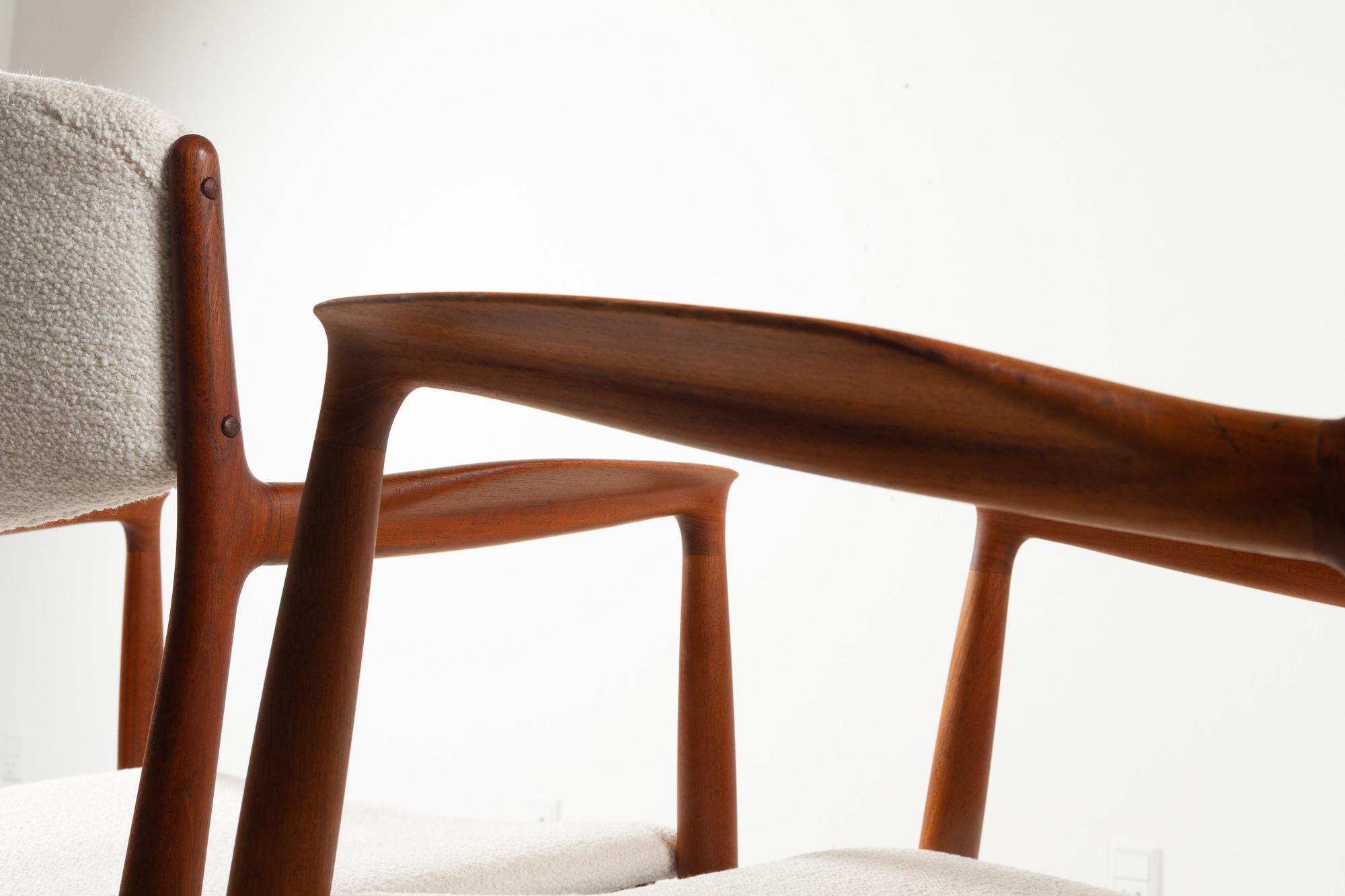 Scandinavian Modern Teak Armchairs by Harbo Sølvsten 1950s, Set of 2 For Sale 6