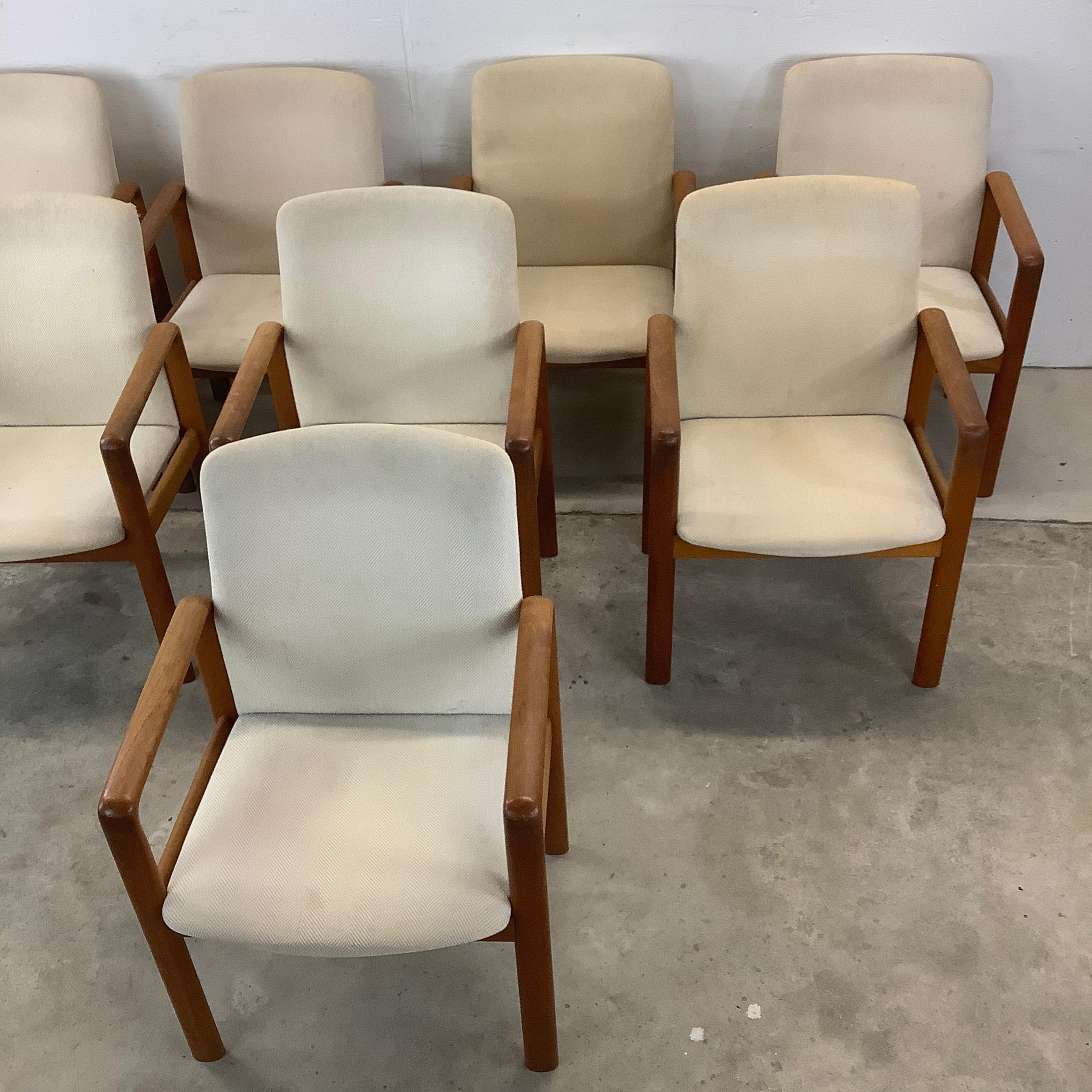 Danish Scandinavian Modern Teak Armchairs from Jesper Furniture- set of 8 For Sale