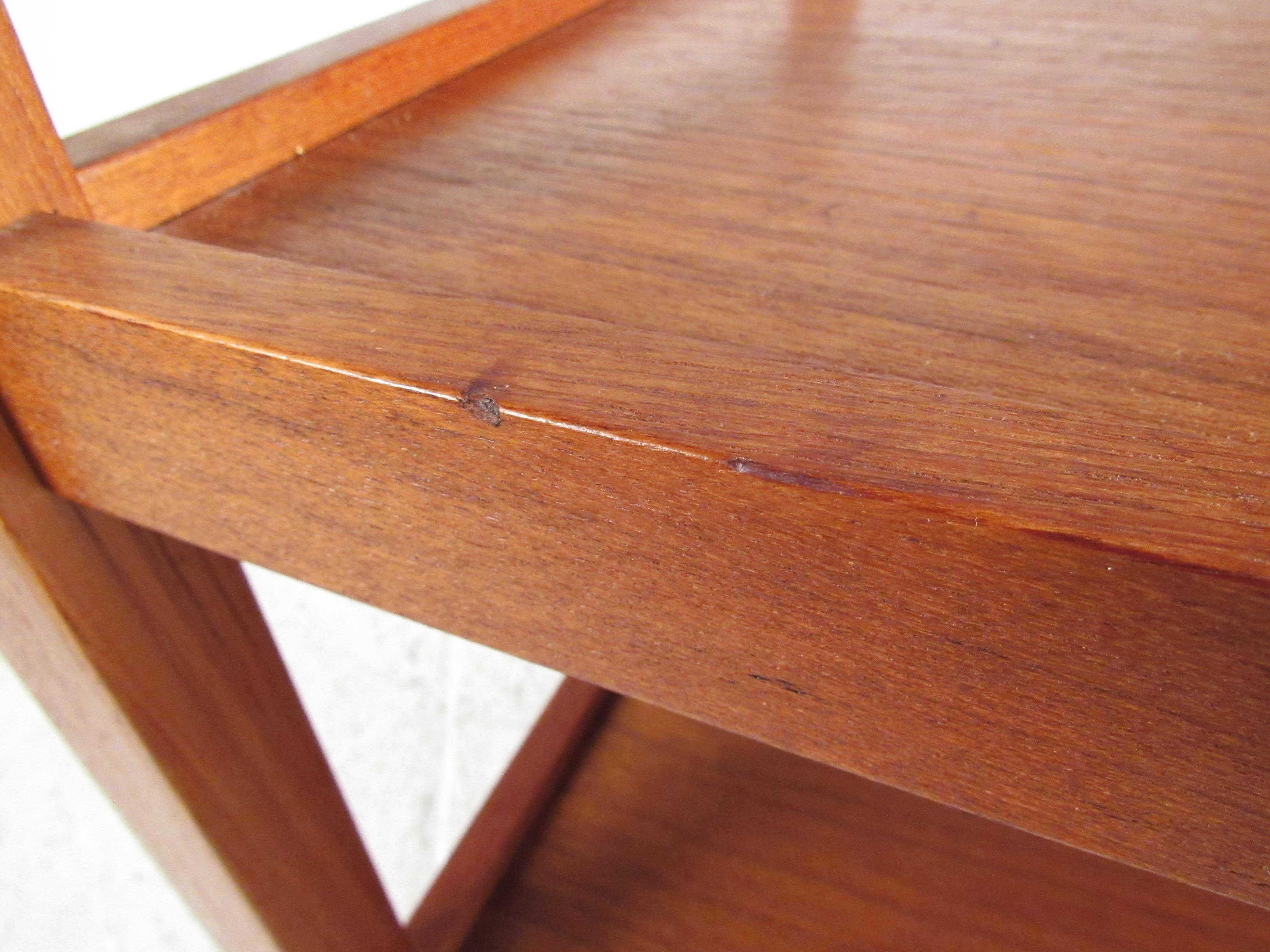 Scandinavian Modern Teak Bar Cart 7