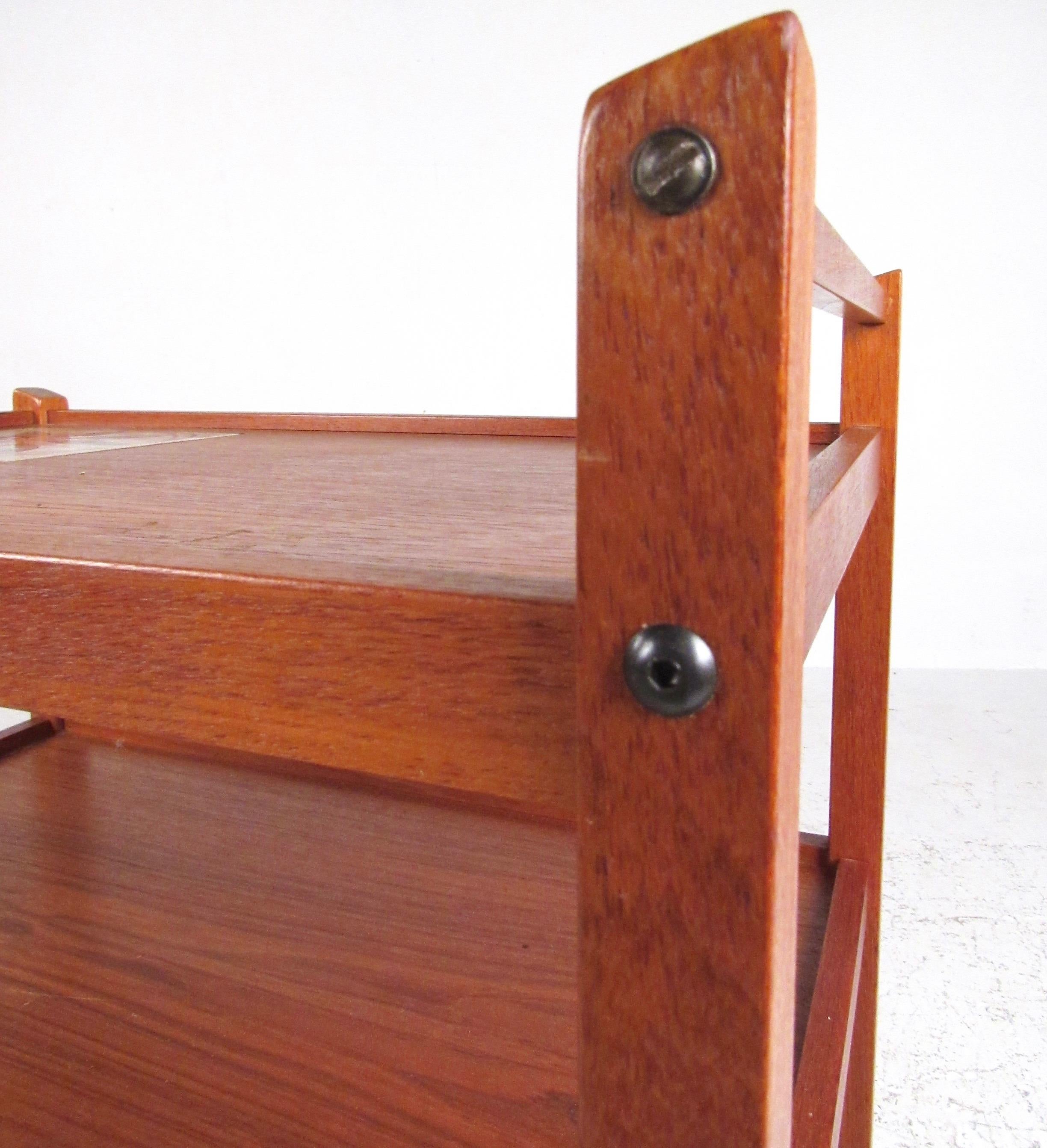 Scandinavian Modern Teak Bar Cart 1