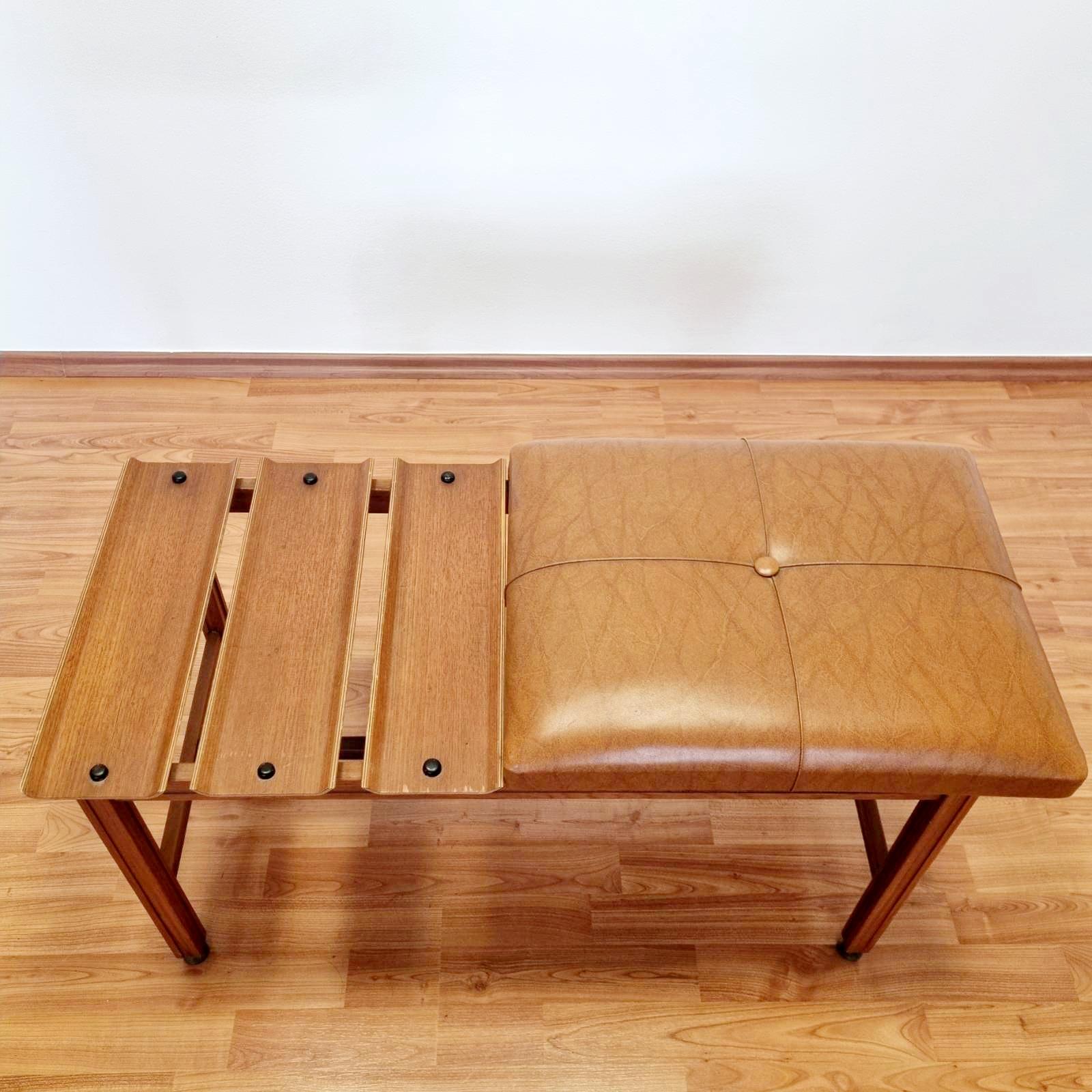italien Banc moderne scandinave avec assise, Italie années 60 en vente