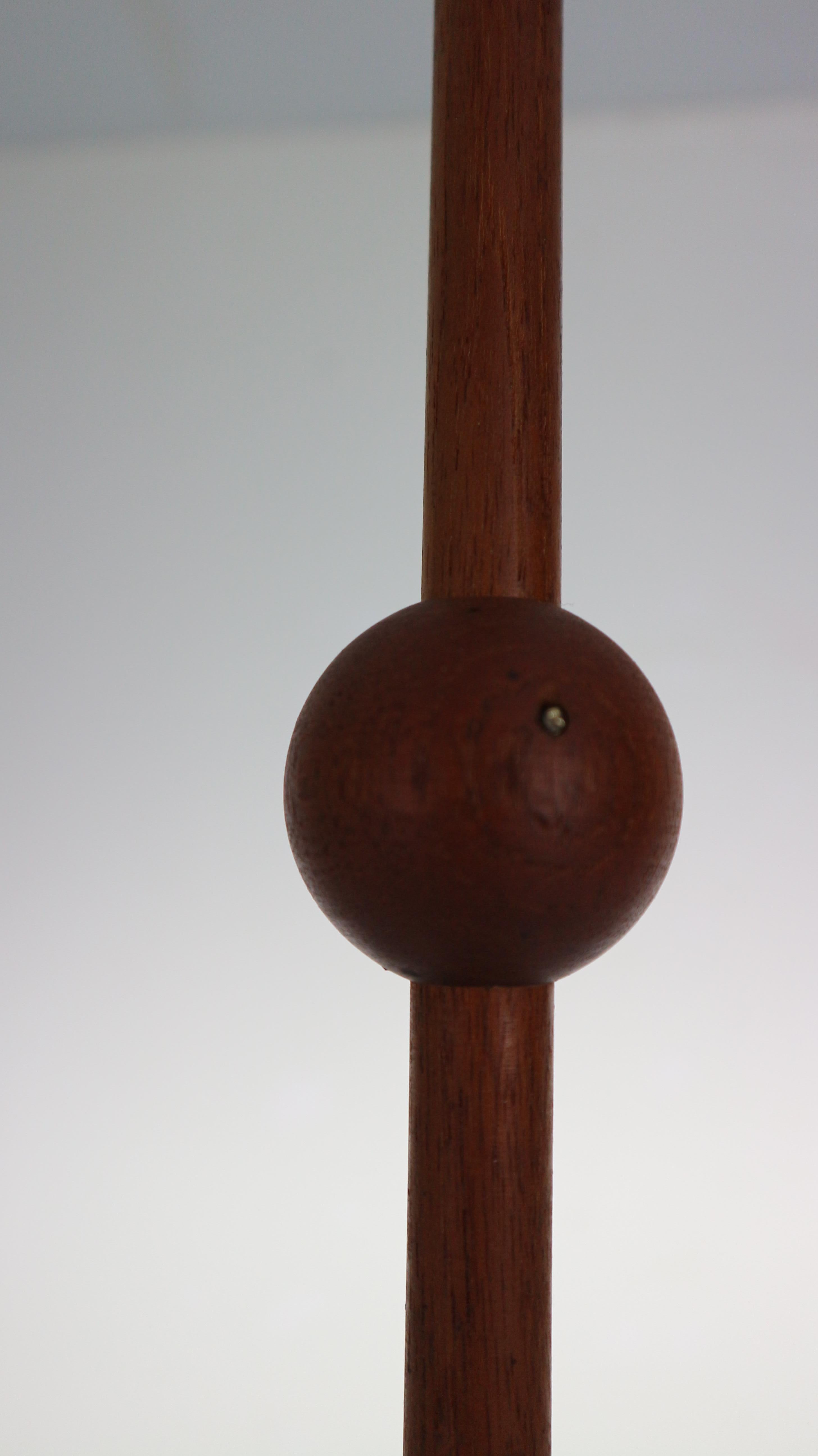 Scandinavian Modern Teak& Brass Hanging Candle Holder, 1960s Denmark 13