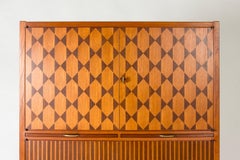 Skandinavischer Moderner Teakholz-Schrank von David Rosén, NK, Schweden, 1960er Jahre