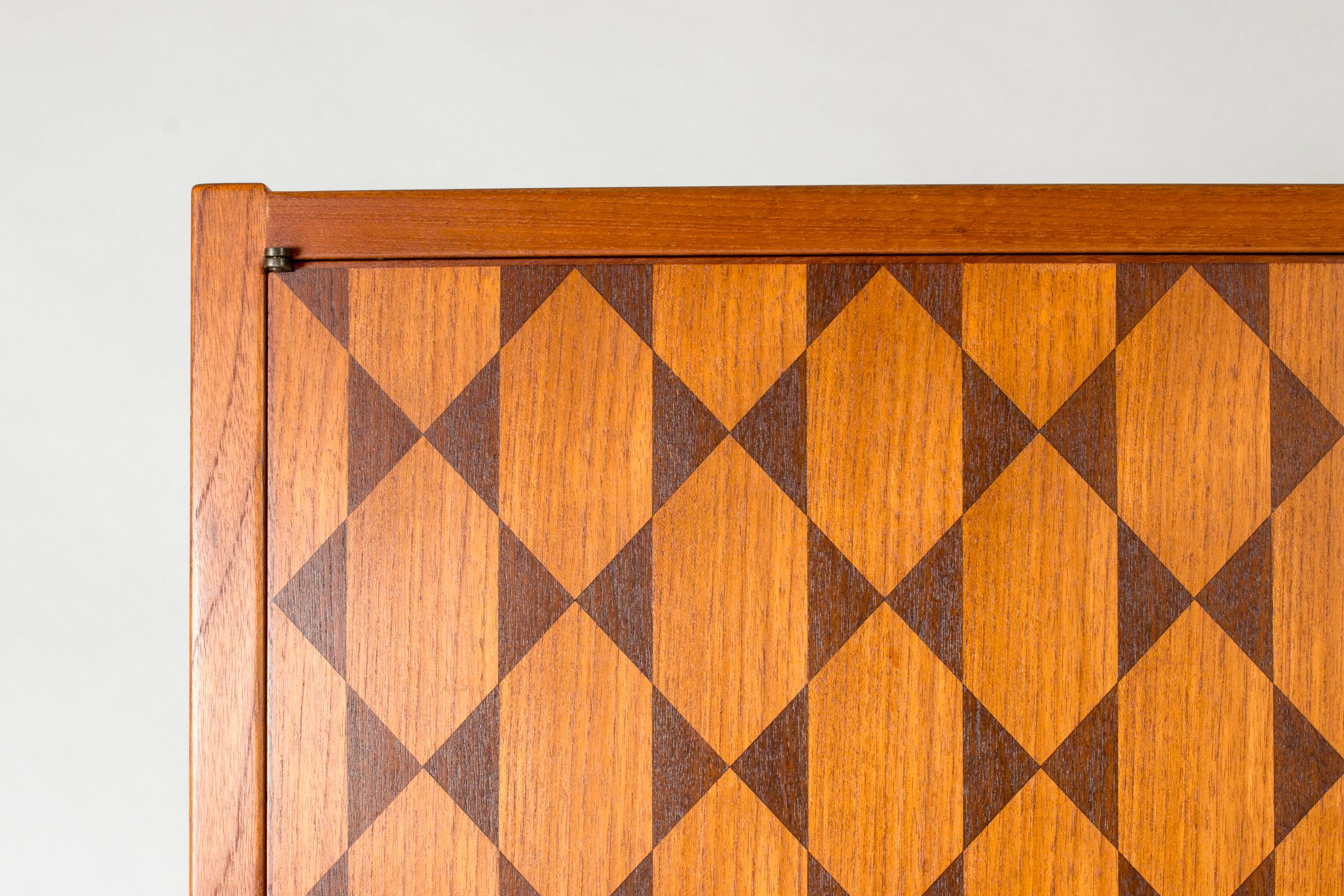 Swedish Scandinavian Modern Teak Cabinet by David Rosén, NK, Sweden, 1960s For Sale