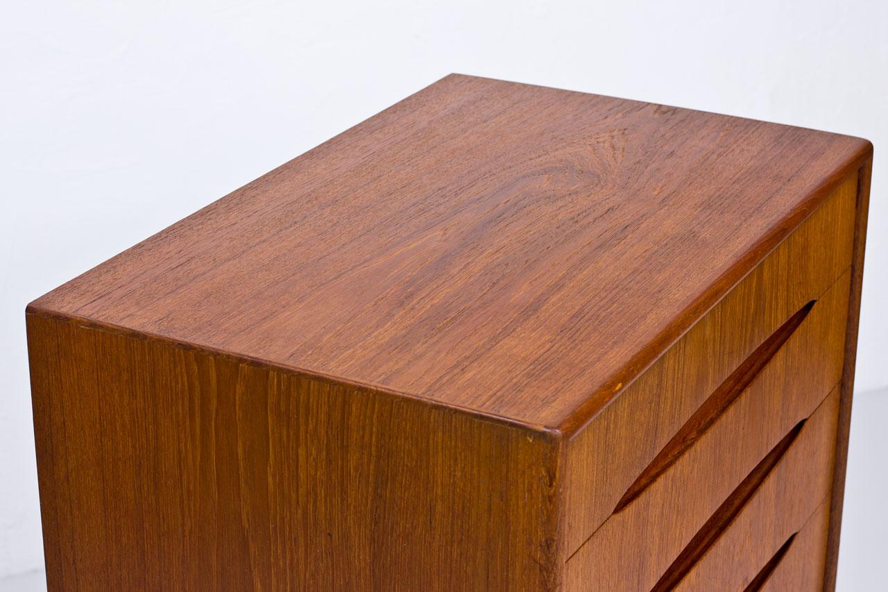 Scandinavian Modern Teak Chest of Drawers by Kurt Østervig, 1950s 1