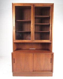 Scandinavian Modern Teak China Cabinet