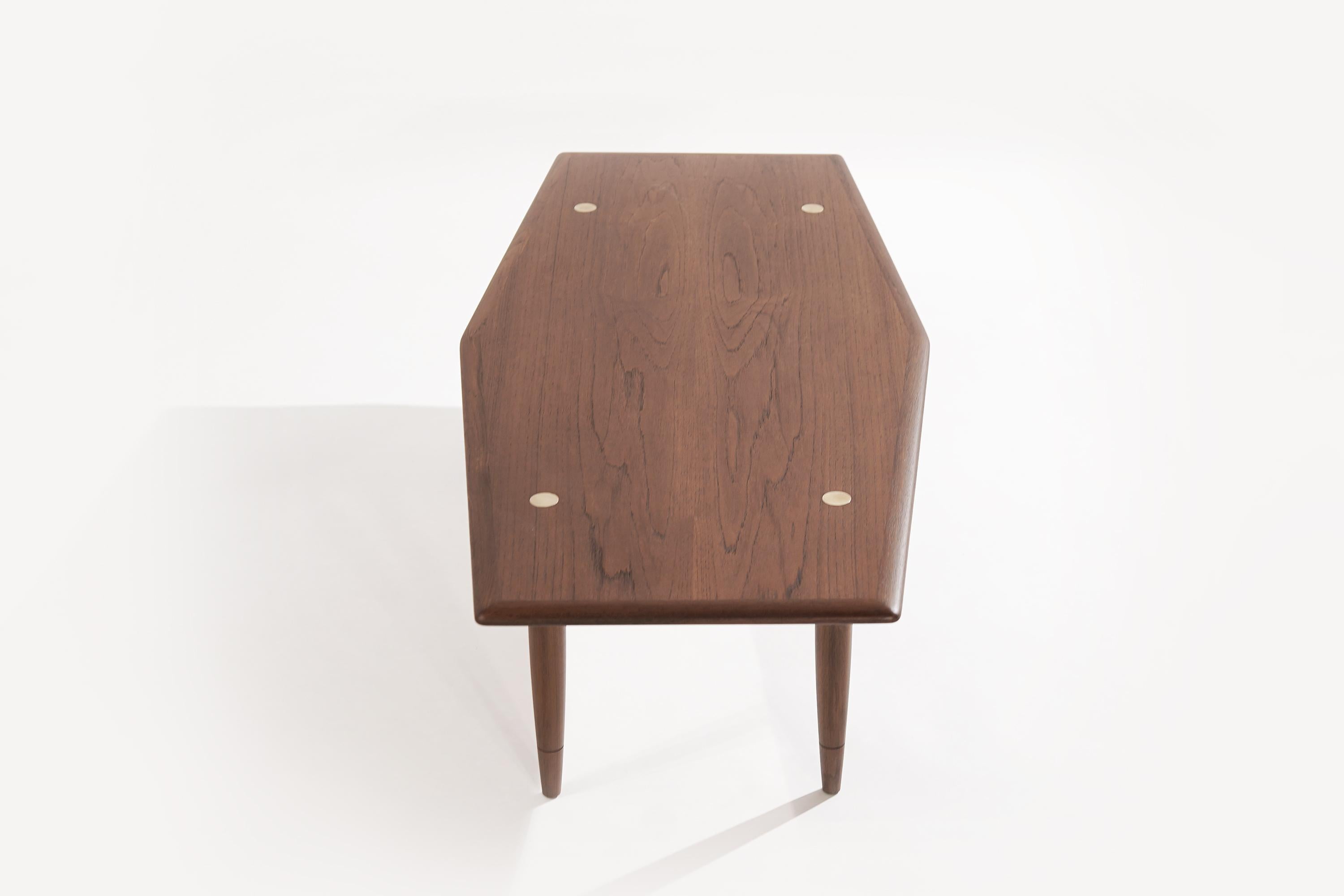 Swedish Scandinavian Modern Teak Coffee Table by Yngve Ekström for DUX, 1950s For Sale