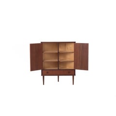 Scandinavian Modern Teak Corner Cabinet/Bar