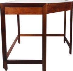 Bureau et bibliothèque d'angle en teck de style scandinave moderne