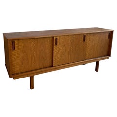Scandinavian Modern Teak Credenza Attributed To Dyrlund