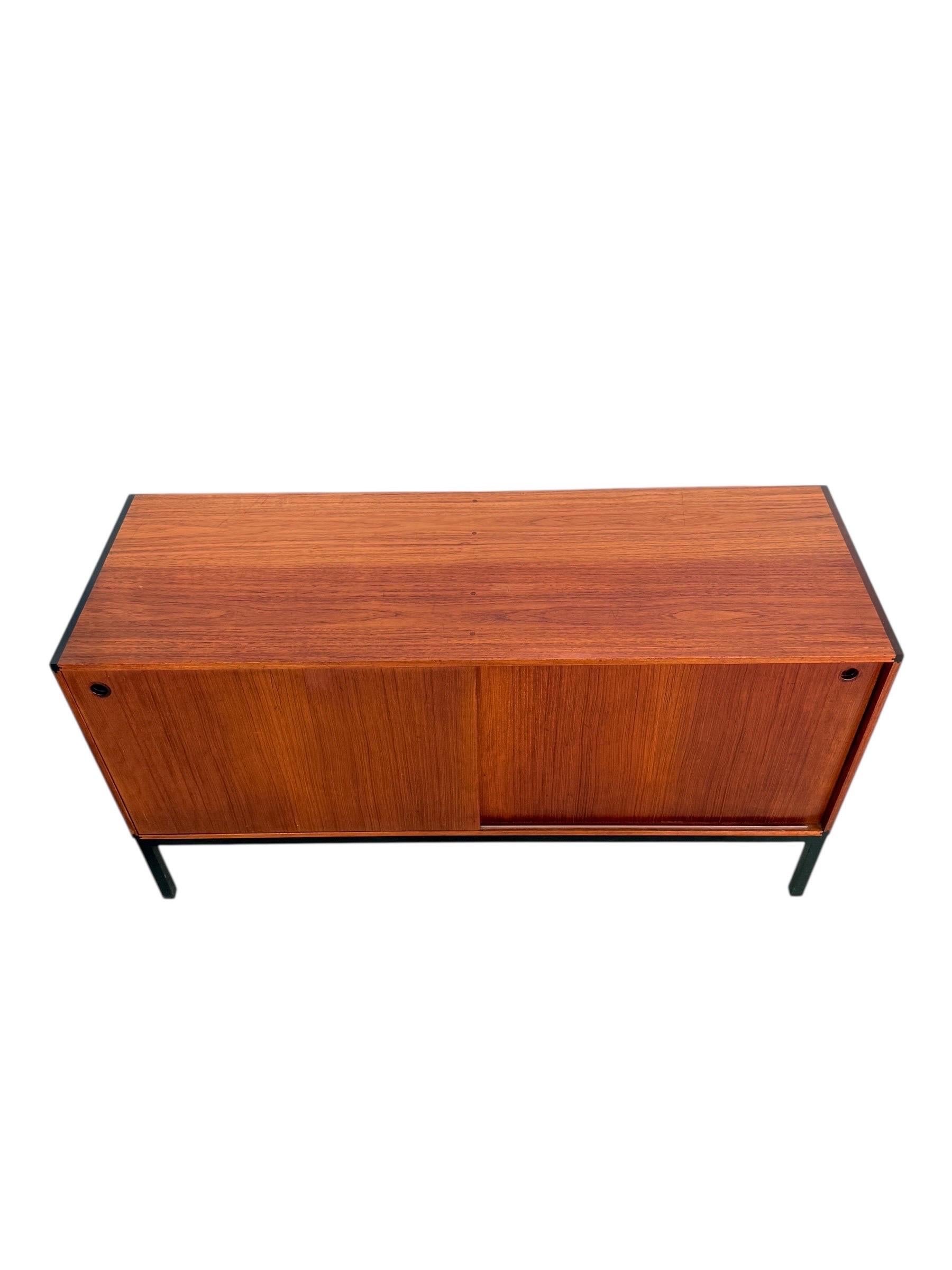 Danish Scandinavian Modern Teak Credenza by Hans Hove & for Christian Linneberg Møbler For Sale
