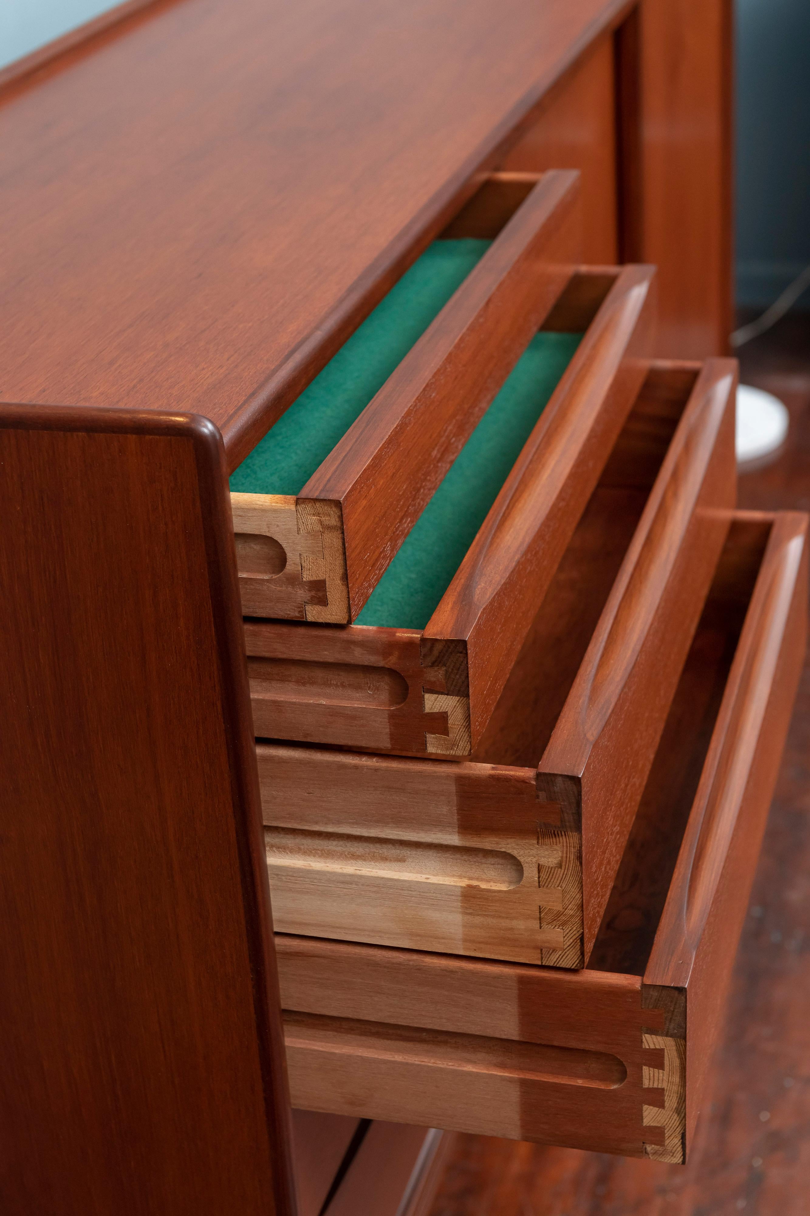 Danish Scandinavian Modern Teak Credenza