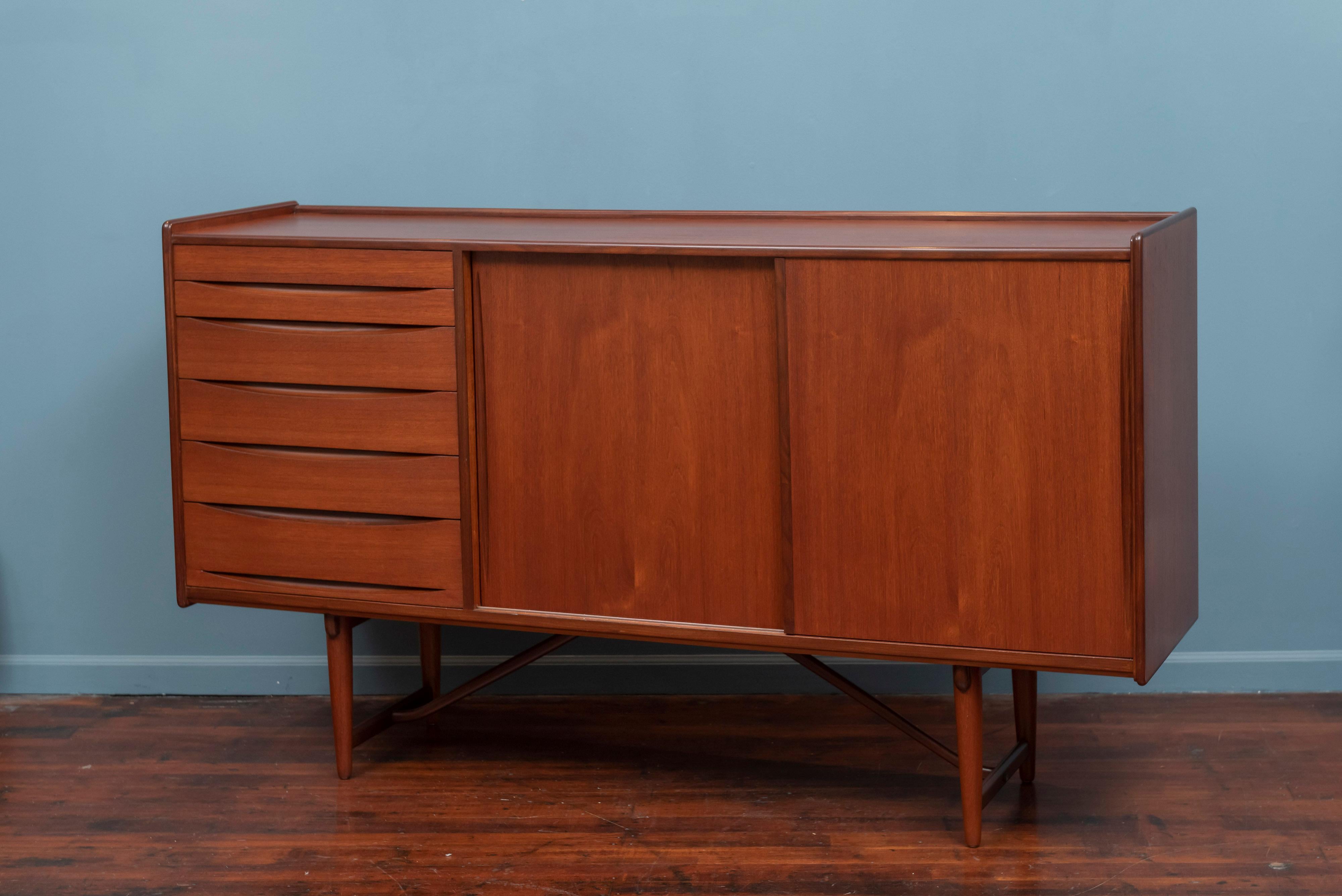 Scandinavian Modern Teak Credenza 2