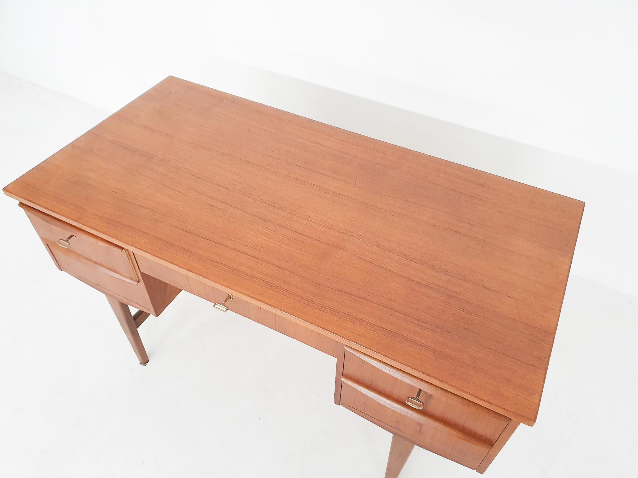 Scandinavian Modern Teak Desk, 1960s 9