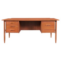 Bureau scandinave moderne en teck par Goran Strand pour Lelangs Møbelfabrik