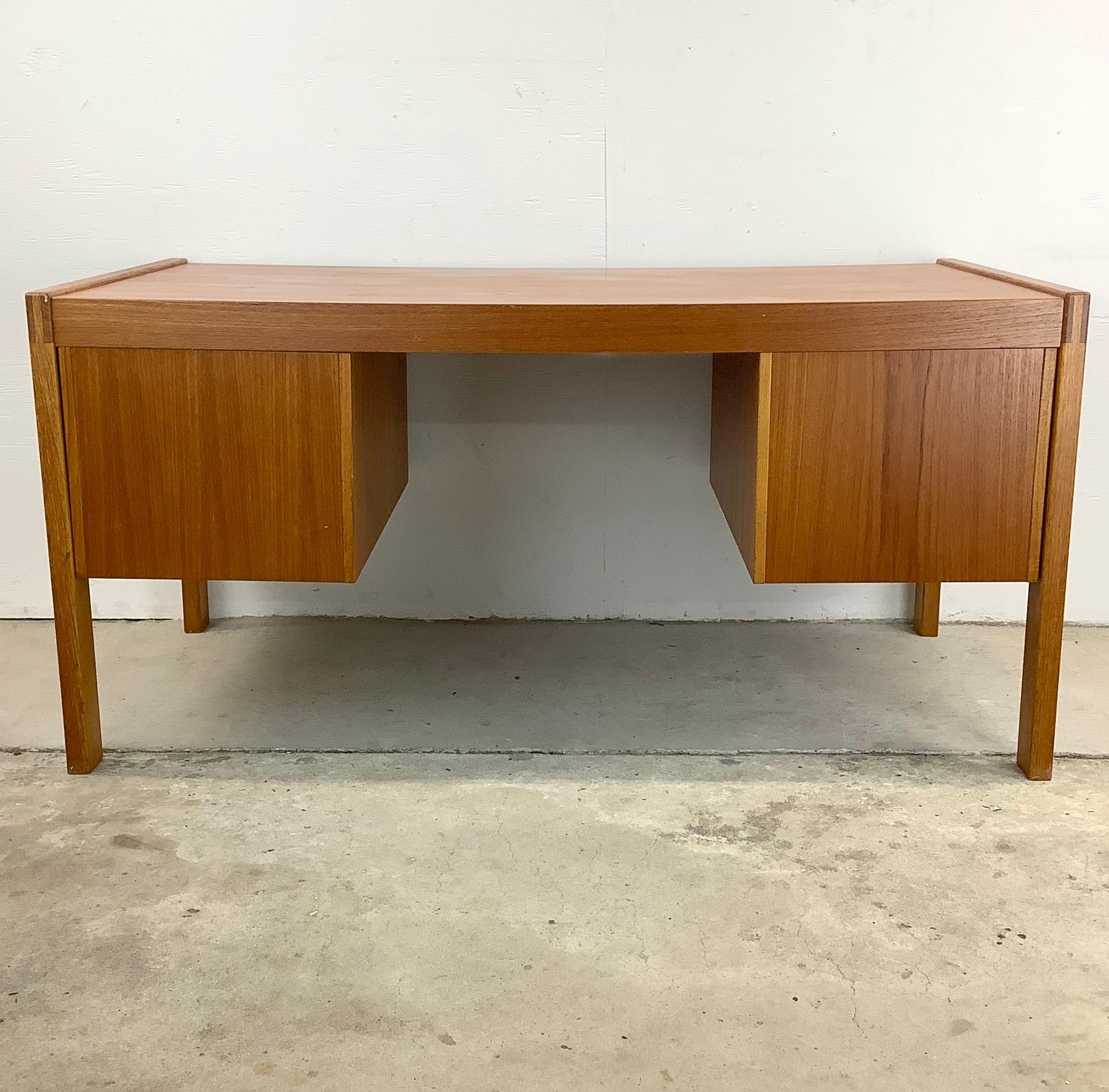 Scandinavian Modern Teak Desk For Sale 6