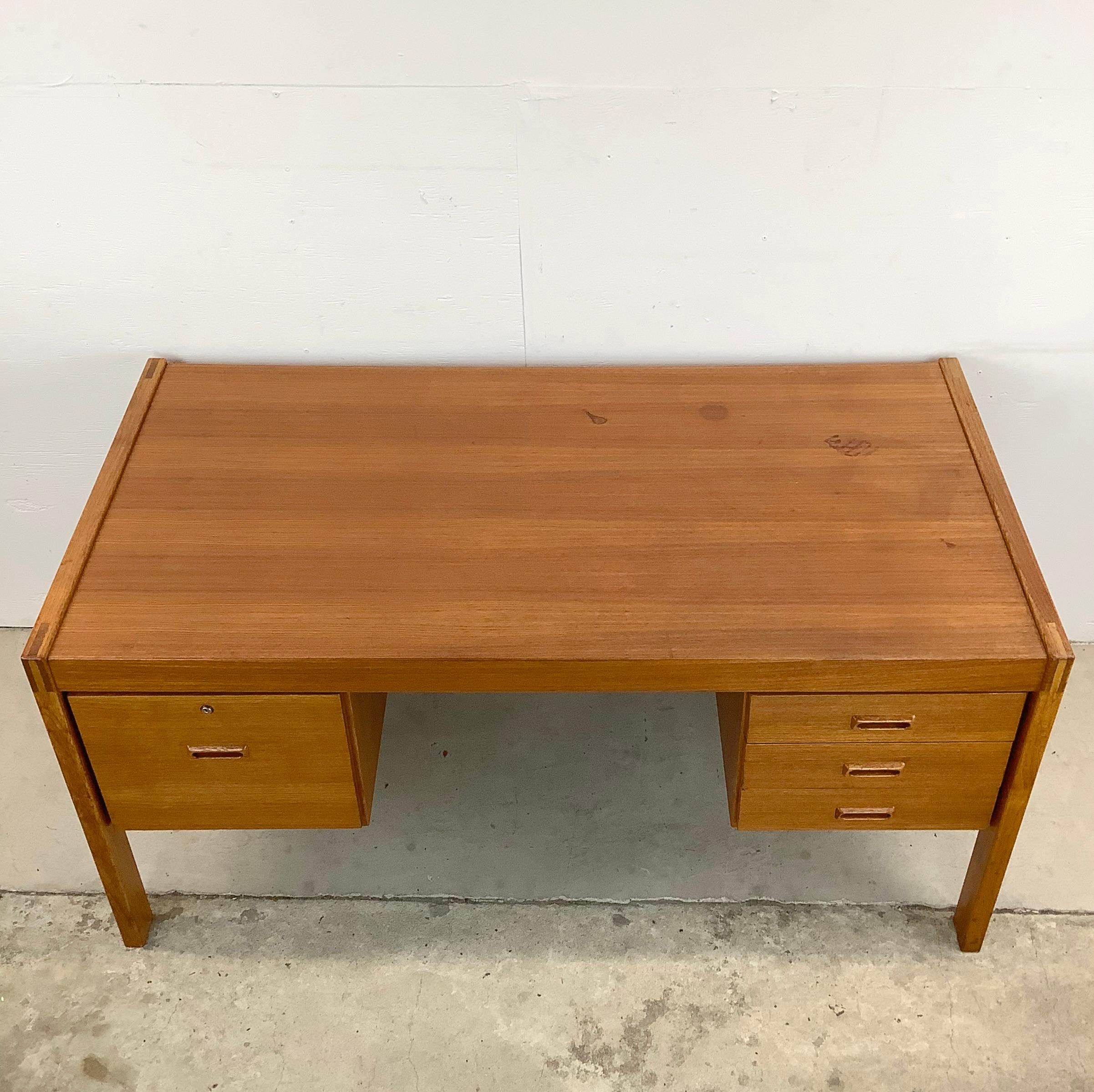 Scandinavian Modern Teak Desk For Sale 14