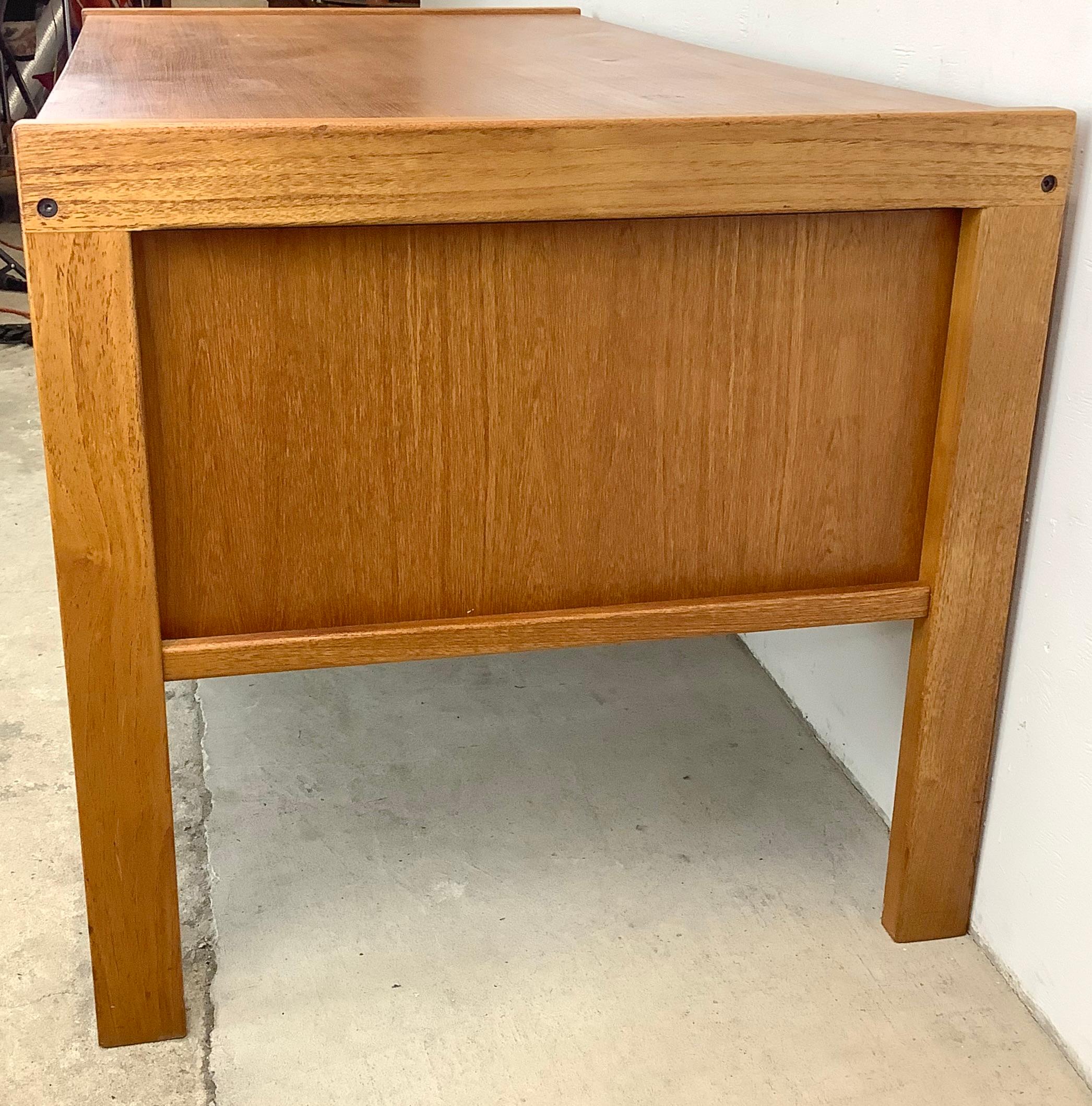 Scandinavian Modern Teak Desk In Fair Condition For Sale In Trenton, NJ