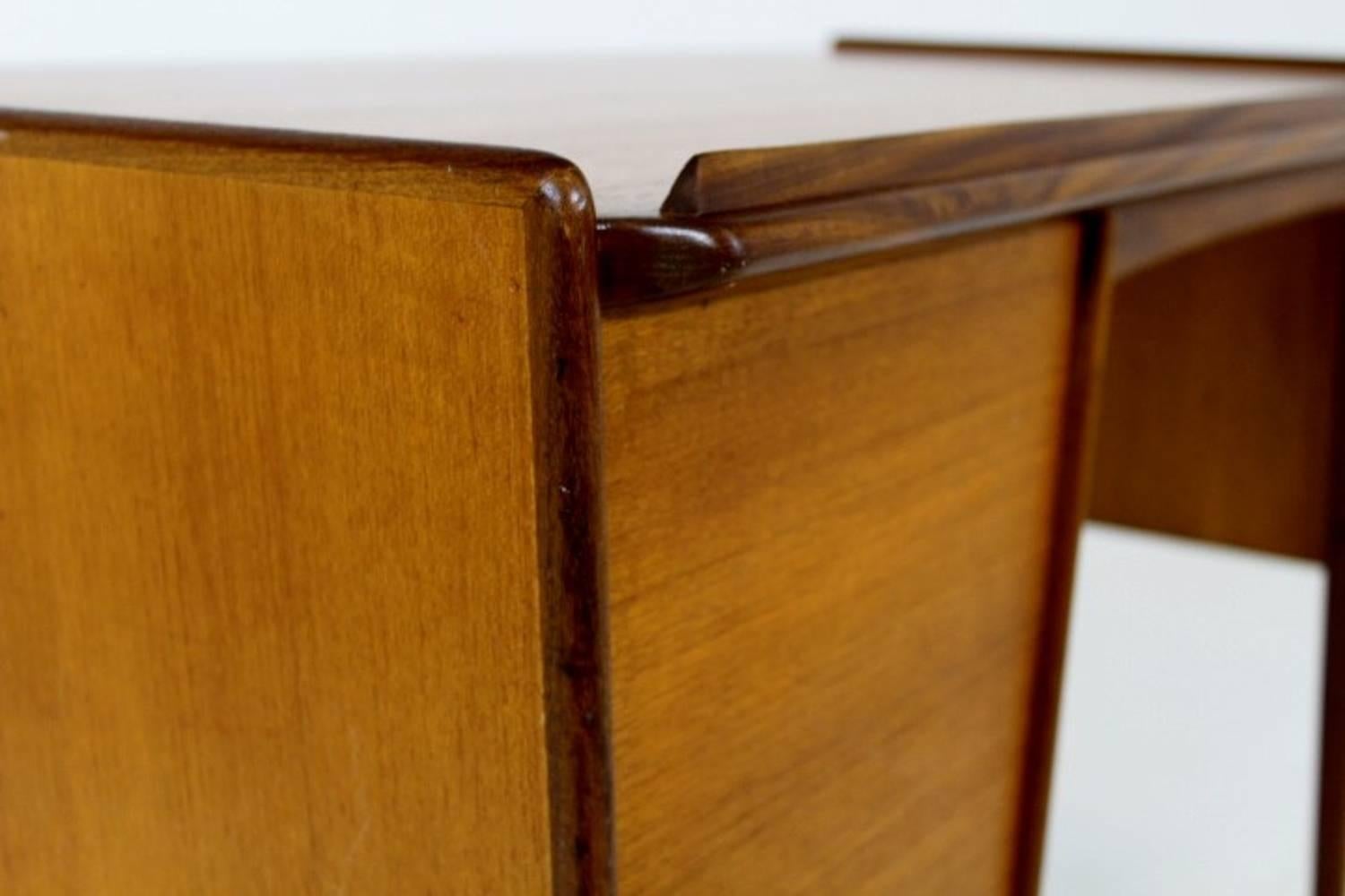 Scandinavian Modern Teak Desk Pl. Uddebo Design by Svante Skogh For Sale 2