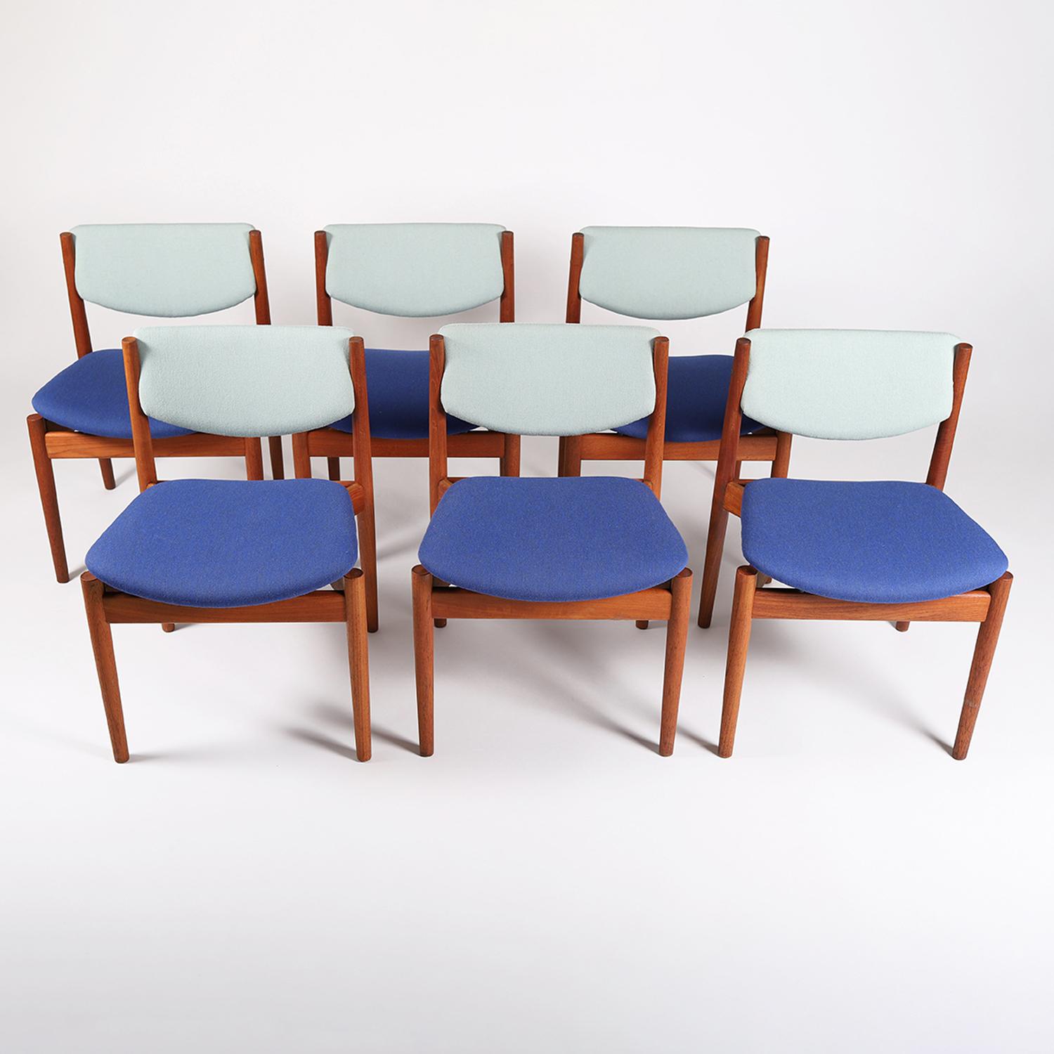 Scandinavian Modern Teak Dining Chairs by Finn Juhl 1