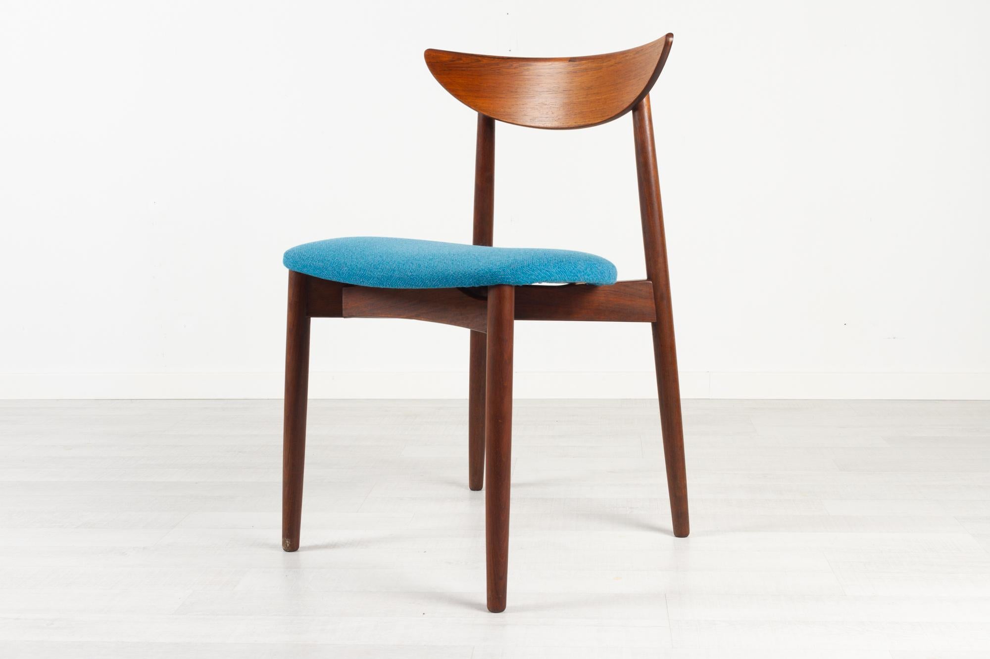 Scandinavian Modern Teak Dining Chairs by Harry Østergaard 1960s, Set of 6 5