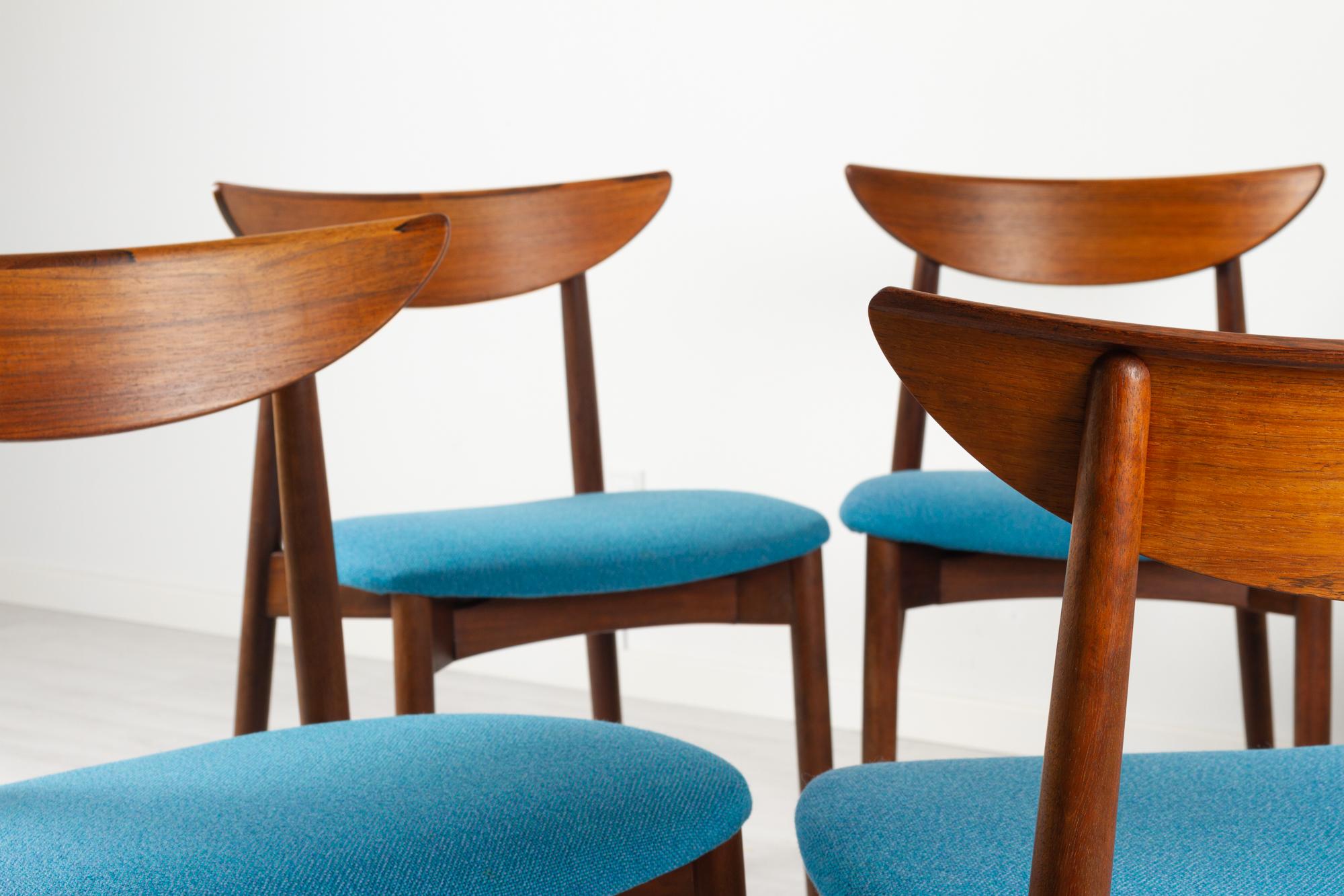 Scandinavian Modern Teak Dining Chairs by Harry Østergaard 1960s, Set of 6 4