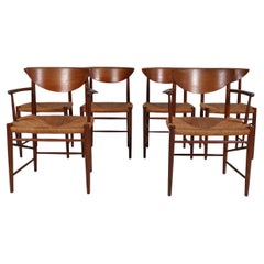 Sedie da pranzo in teak The Modern Scandinavian di Peter Hvidt & Orla Mølgaard