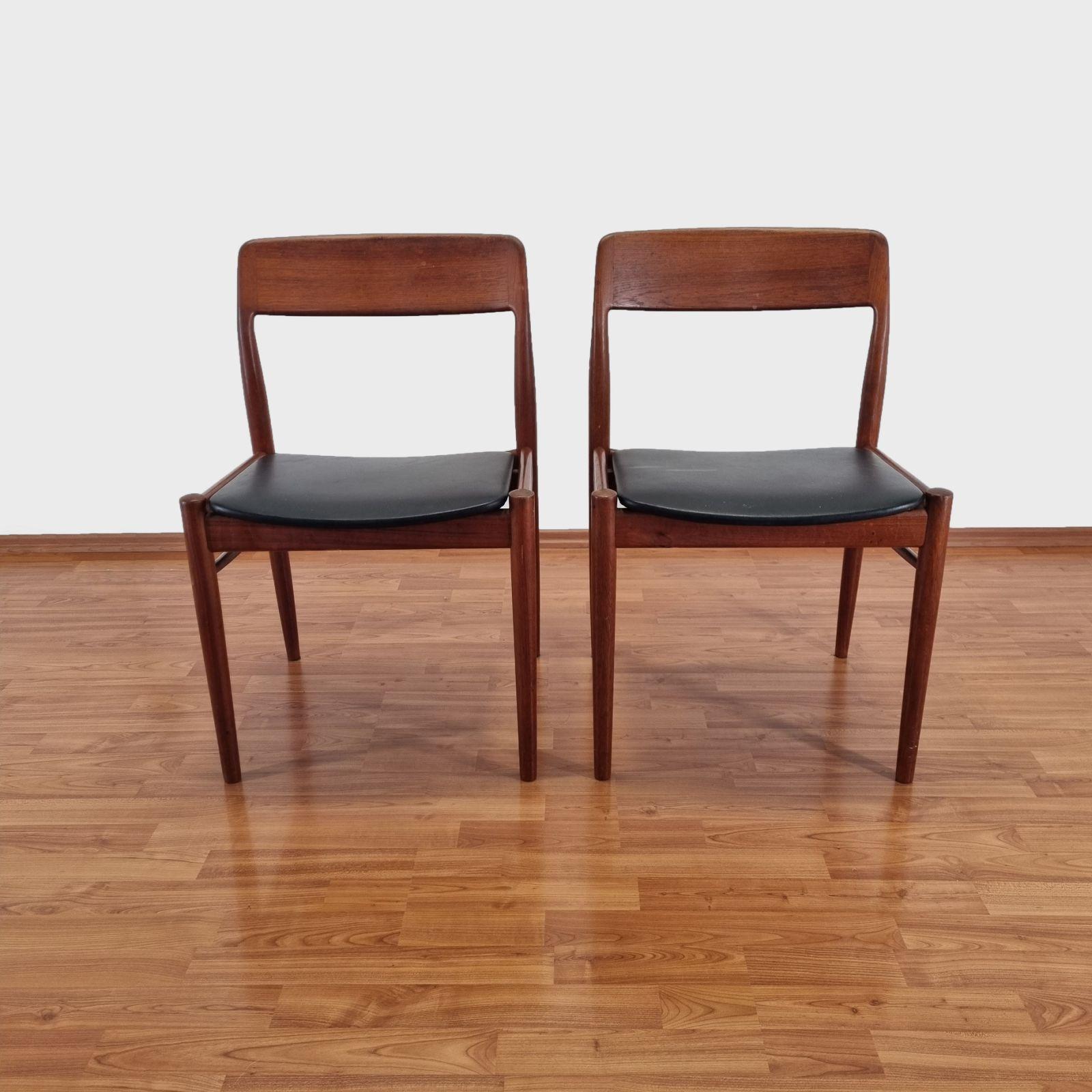 Scandinavian Modern Teak Dining Chairs, Design By Niels Otto Möller, Denmark 60s For Sale 2