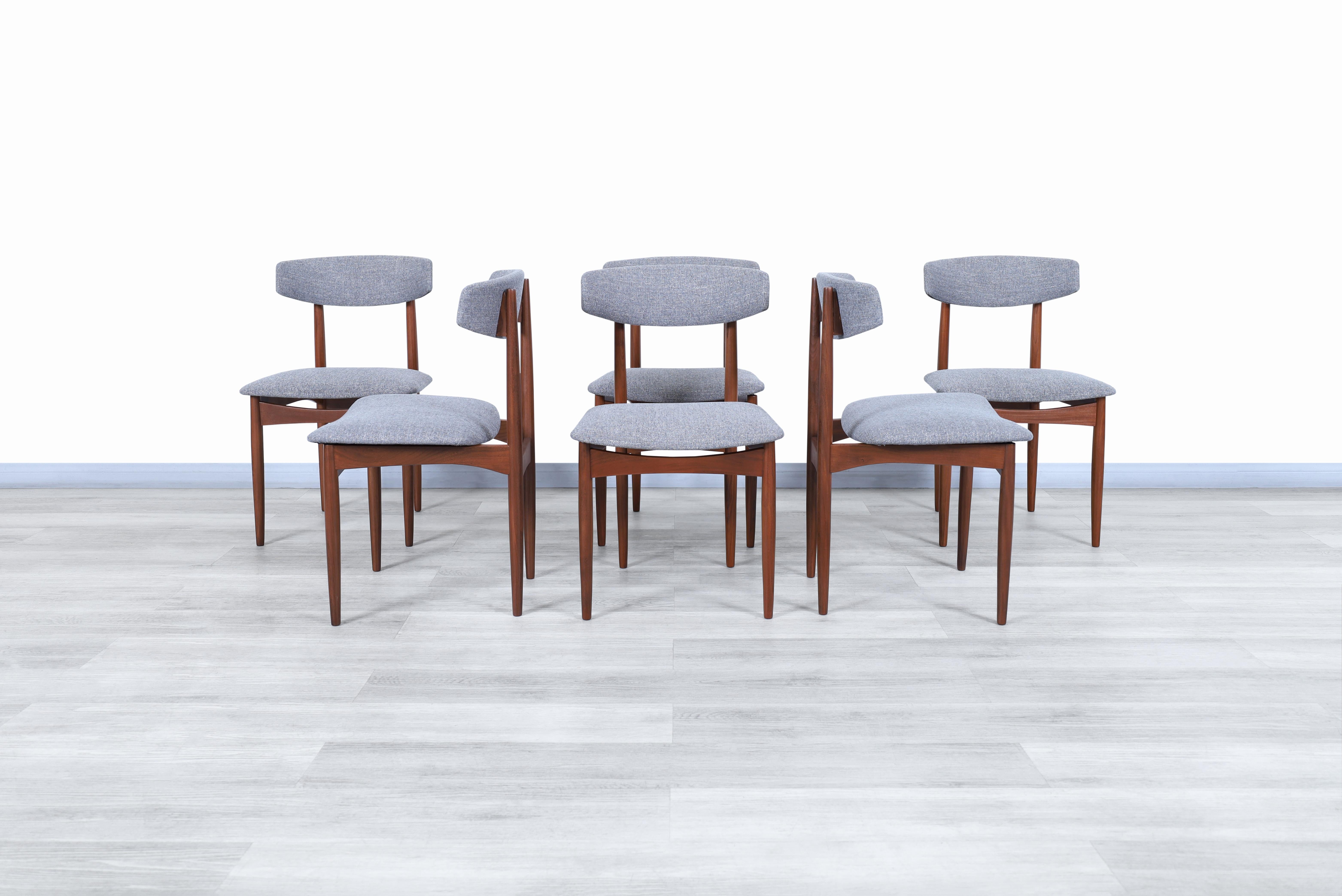 Mid-Century Modern Scandinavian Modern Teak Dining Chairs