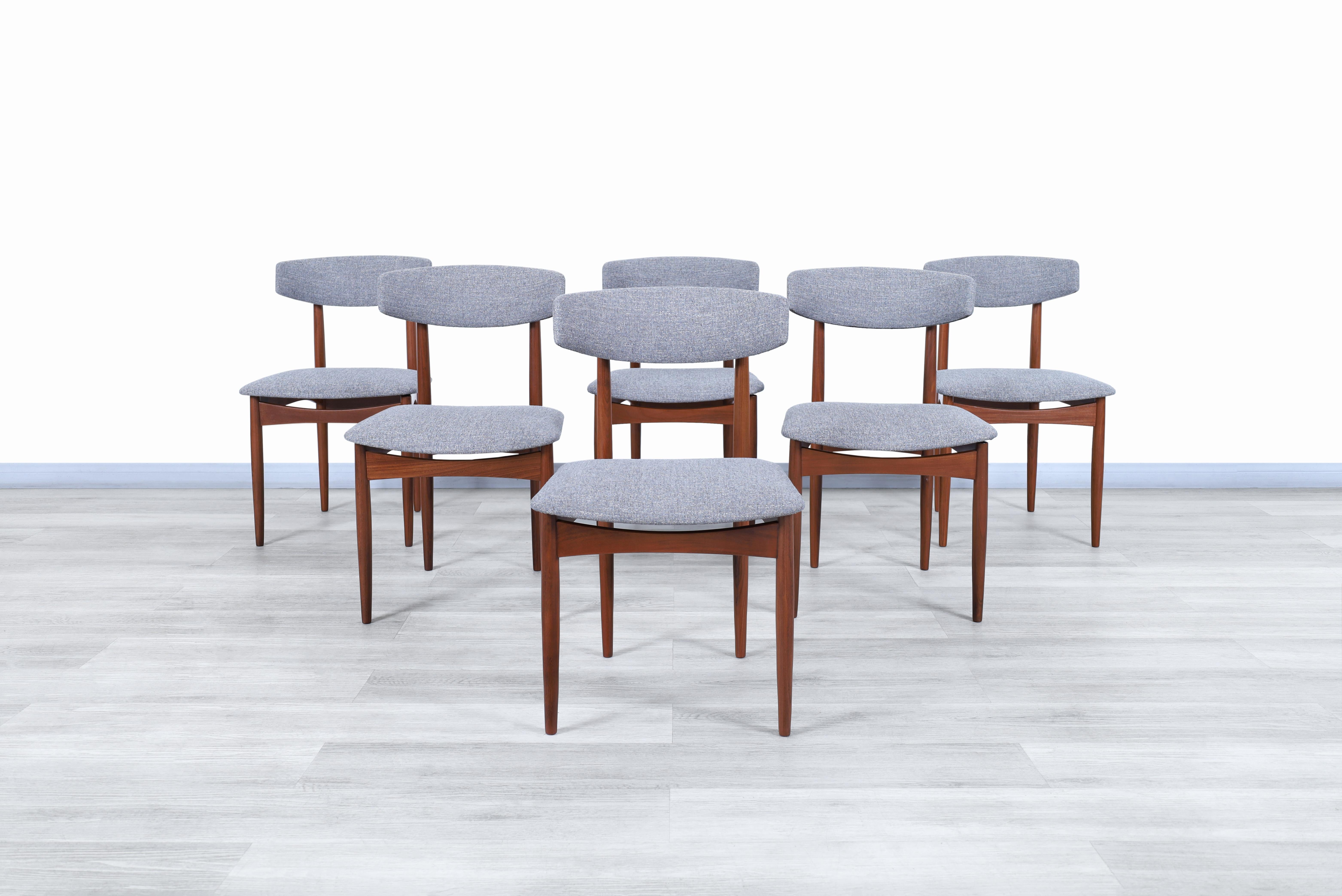 Norwegian Scandinavian Modern Teak Dining Chairs