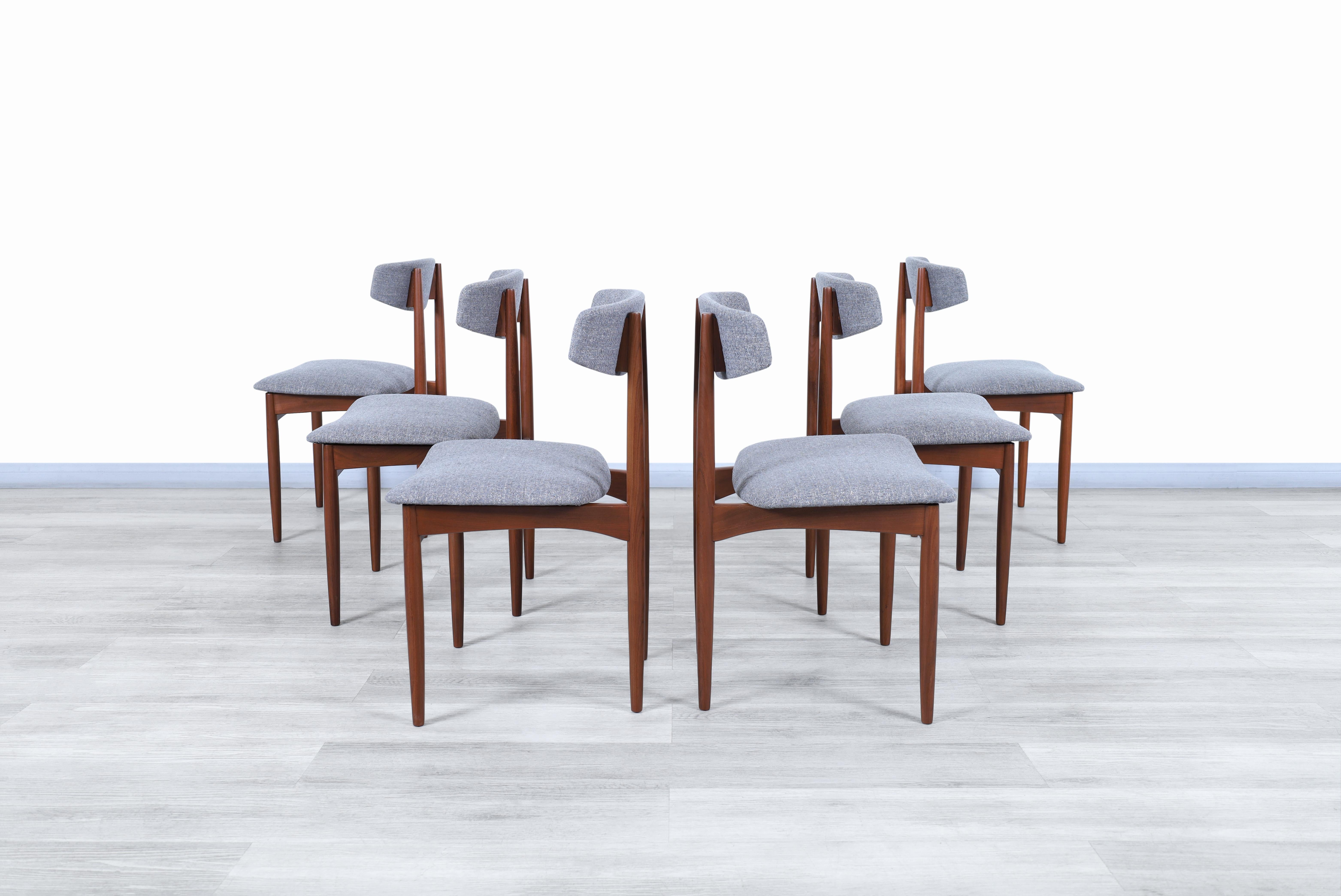 Mid-20th Century Scandinavian Modern Teak Dining Chairs