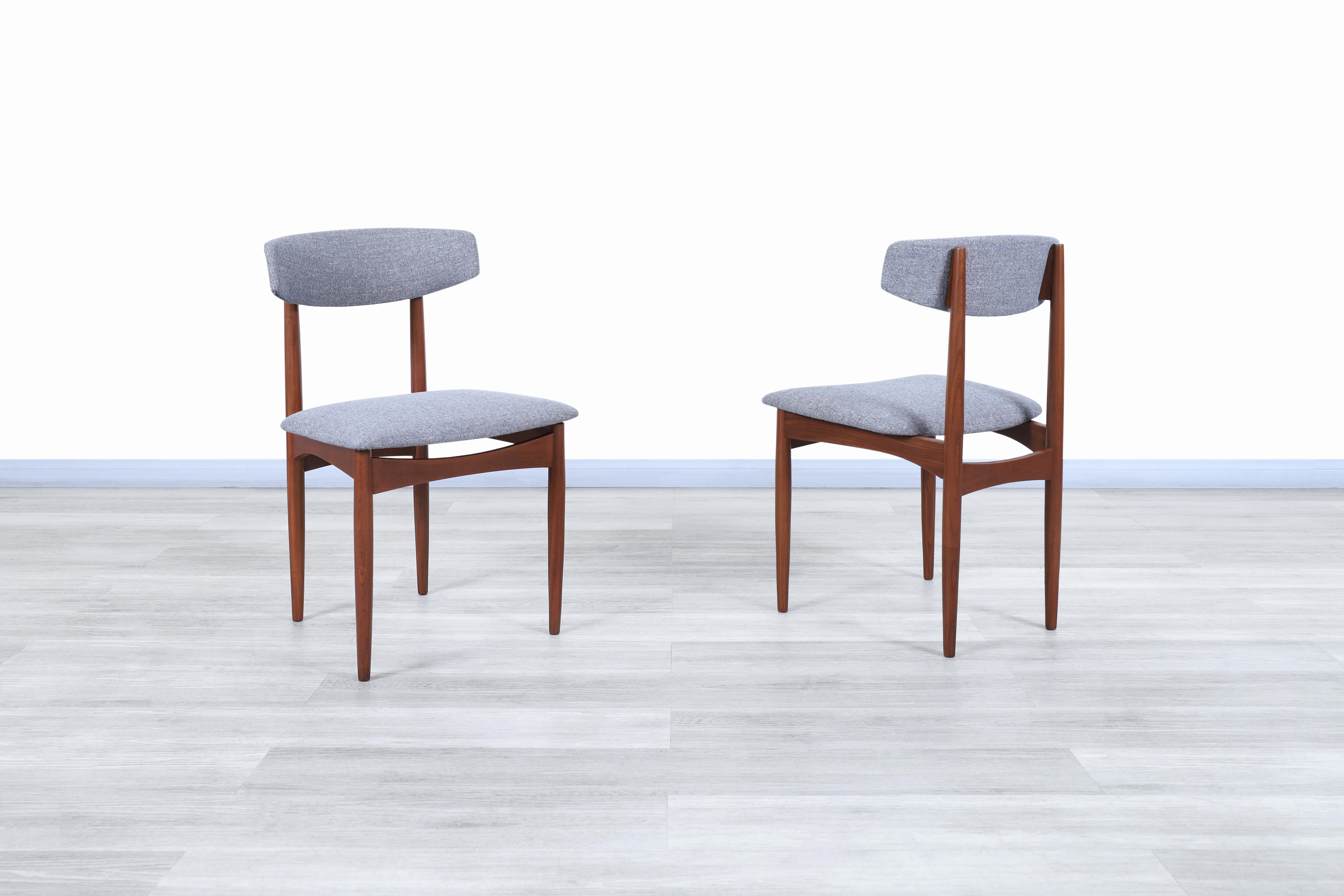 Scandinavian Modern Teak Dining Chairs 1