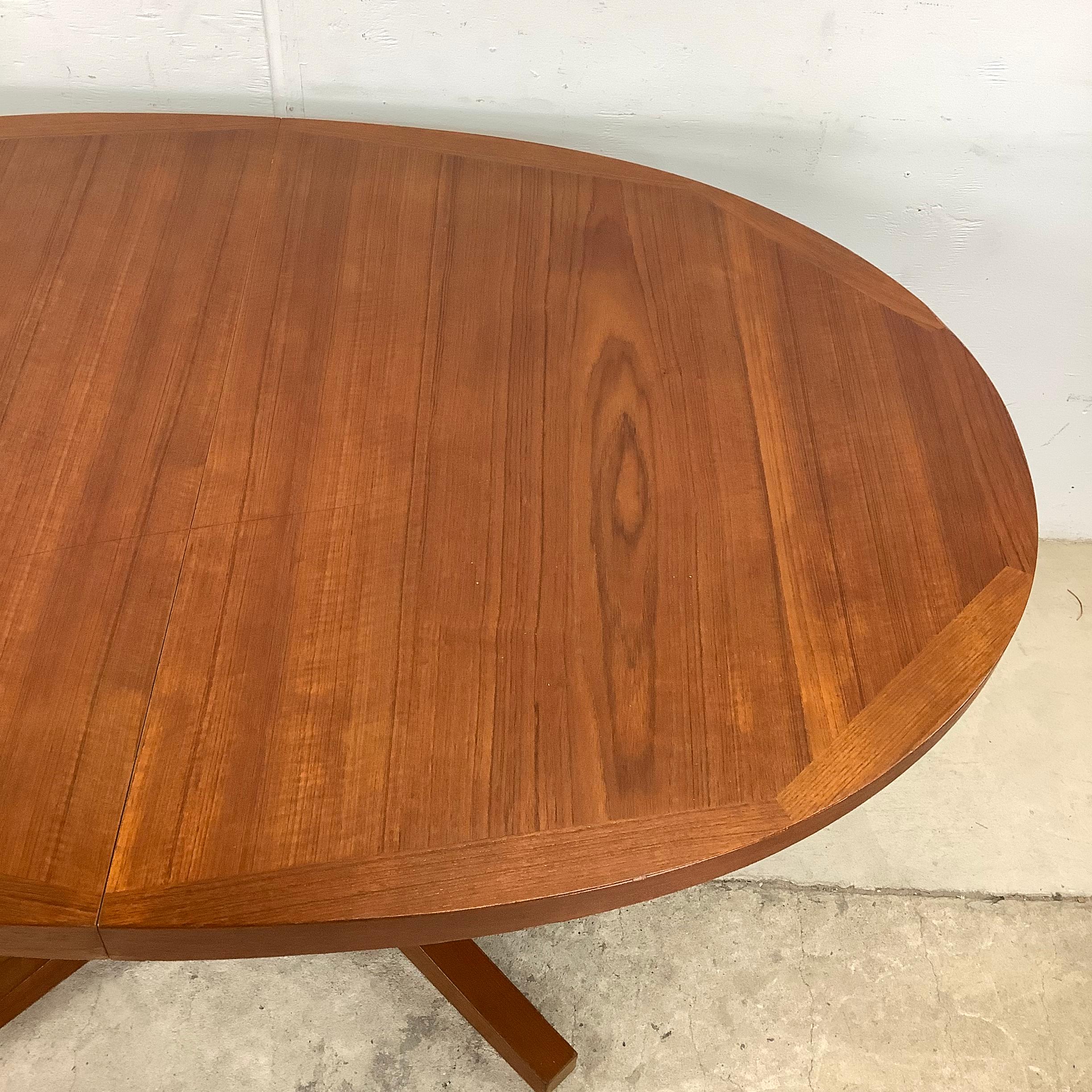 Other Scandinavian Modern Teak Dining Table With Two Leaves by Dyrlund