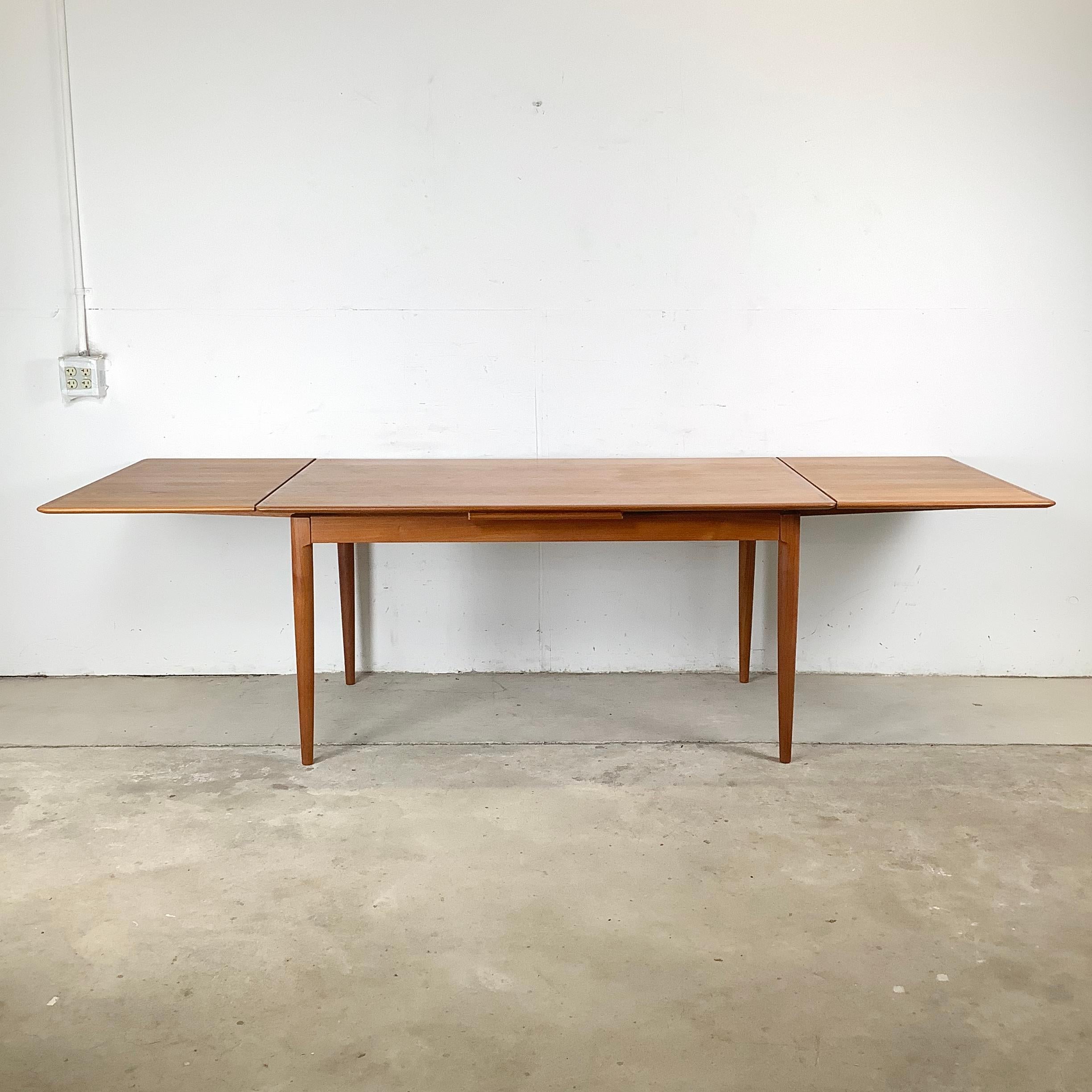 Other Scandinavian Modern Teak Draw Leaf Dining Table by Skovmand & Andersen For Sale