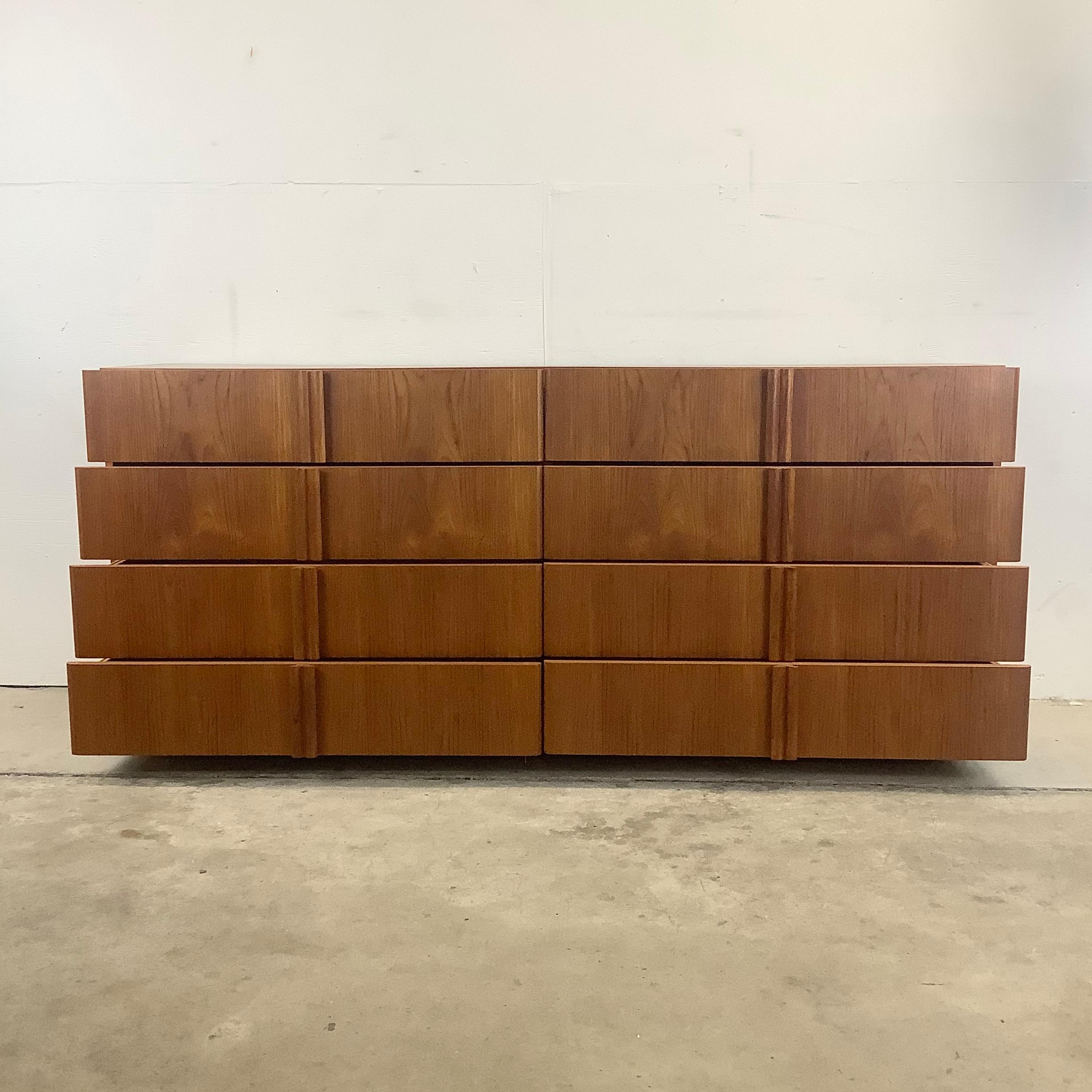 Veneer Scandinavian Modern Teak Dresser From Nordisk Anders-Eksport