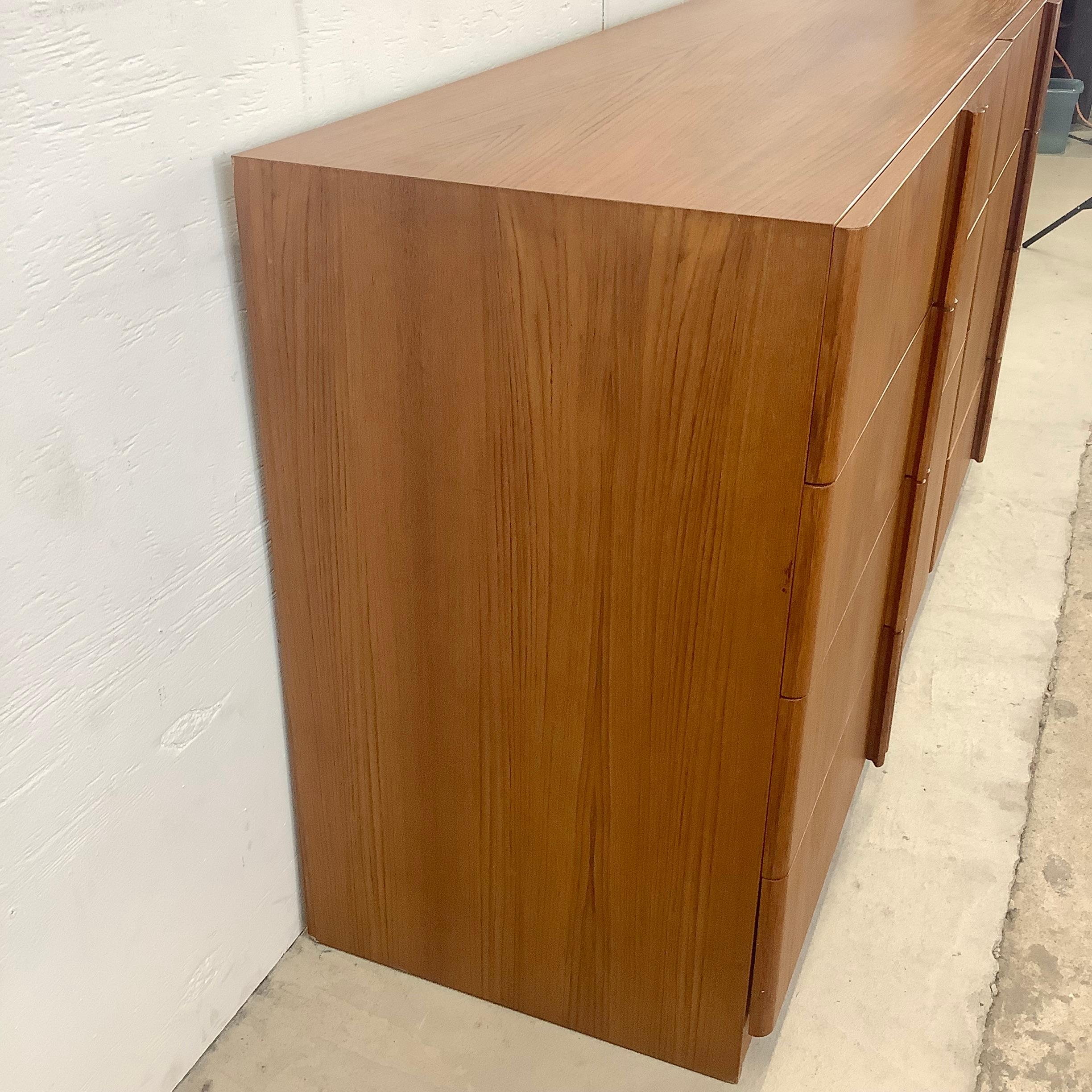 Veneer Scandinavian Modern Teak Dresser From Nordisk Anders-Eksport