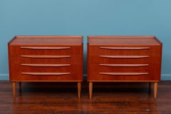 Scandinavian Modern Teak Dressers or Nightstands