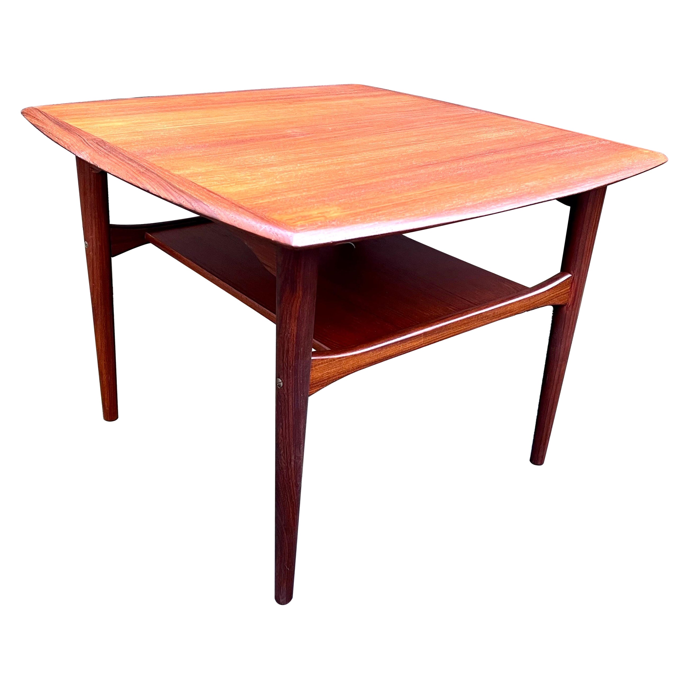 The Modern Scandinavian Teak End Table von Ganddal Mobelfabrikk, Norwegen, 1960er Jahre