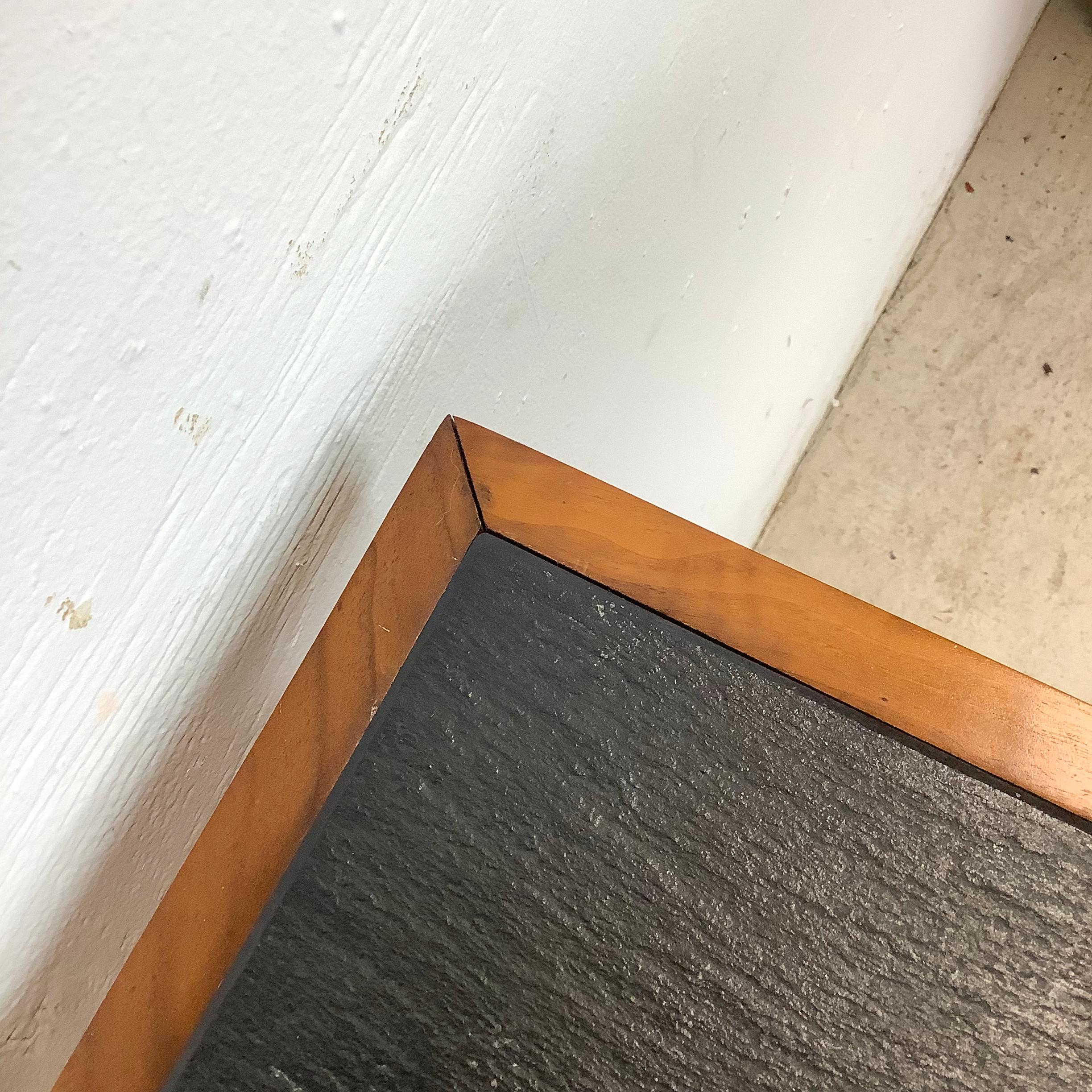 Scandinavian Modern Teak End Table With Slate Top For Sale 13