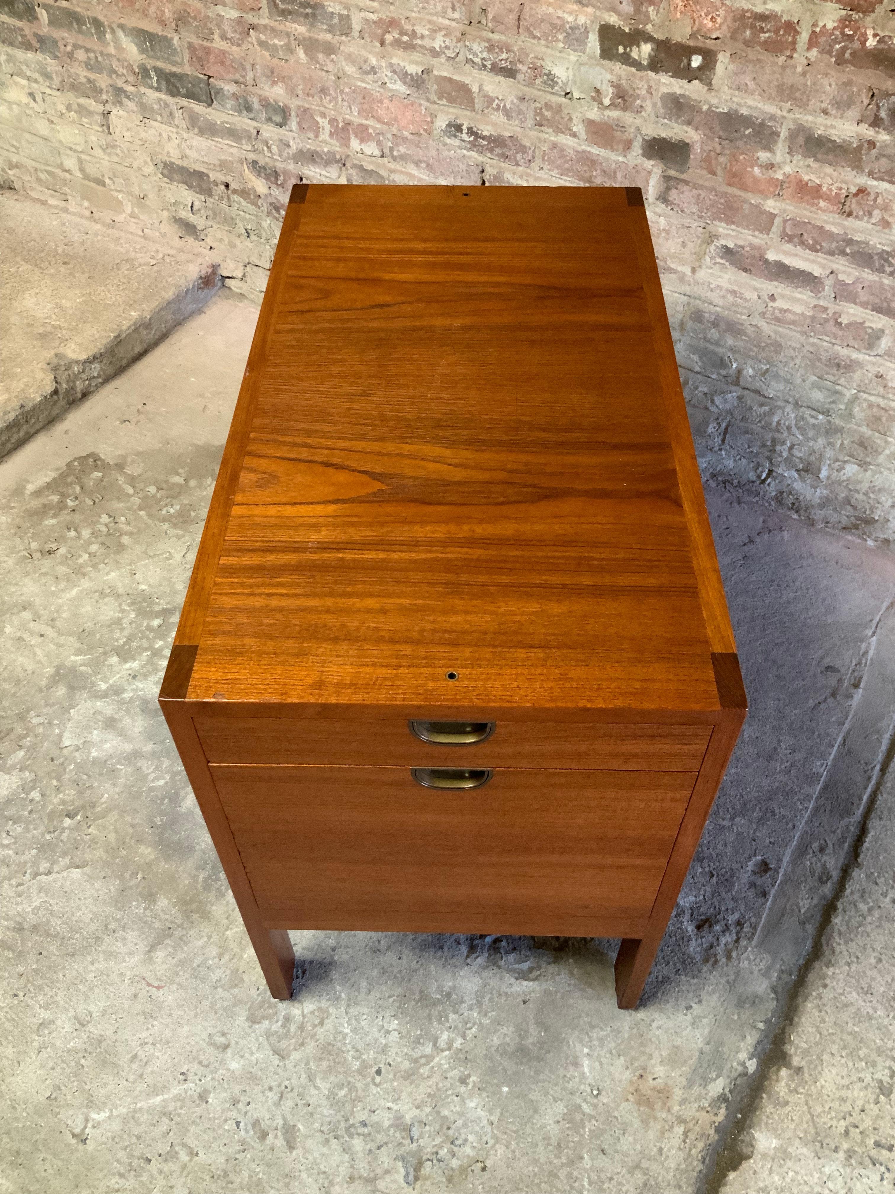 Mid-20th Century Scandinavian Modern Teak File Cabinet