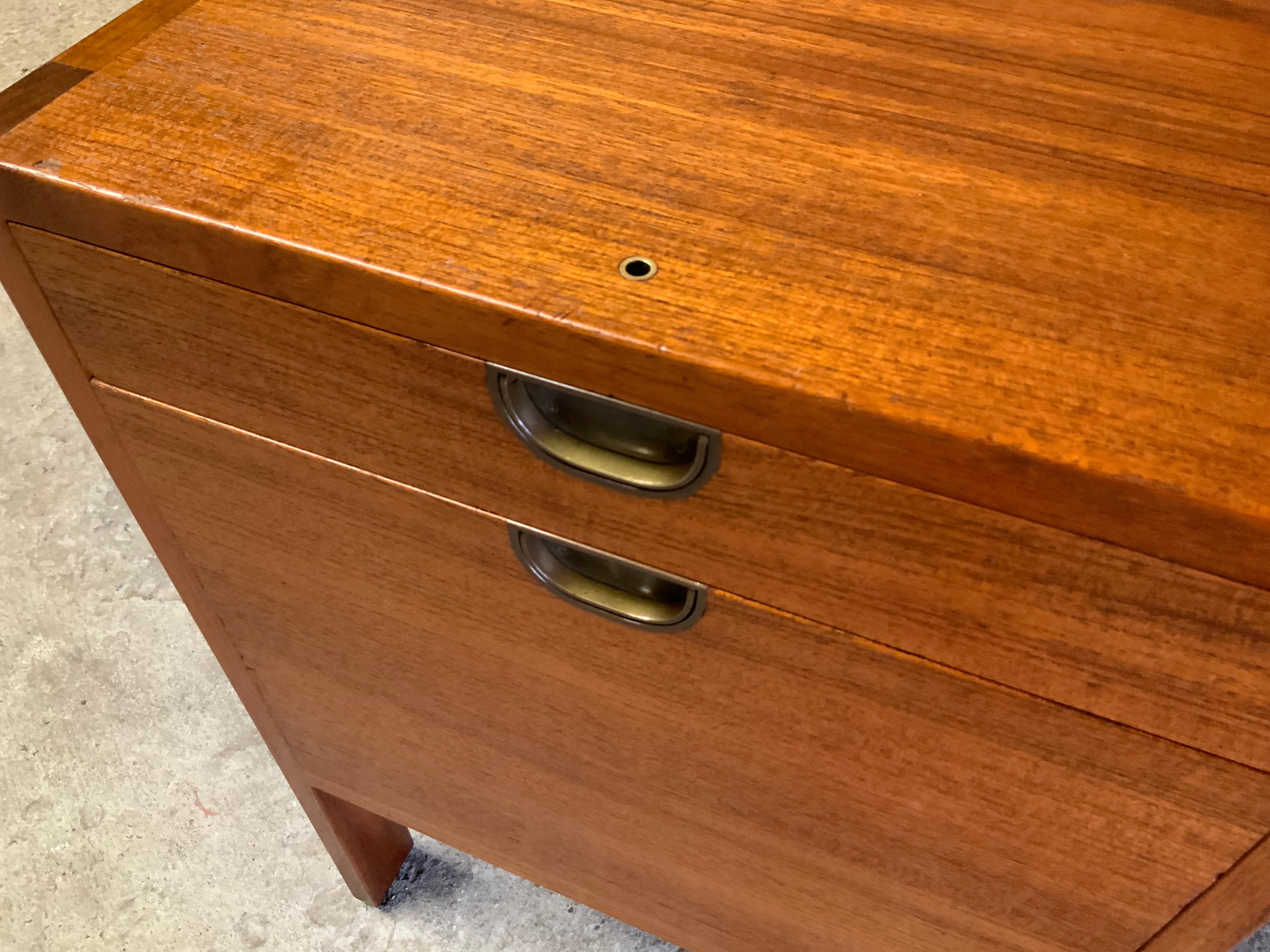 Scandinavian Modern Teak File Cabinet 1