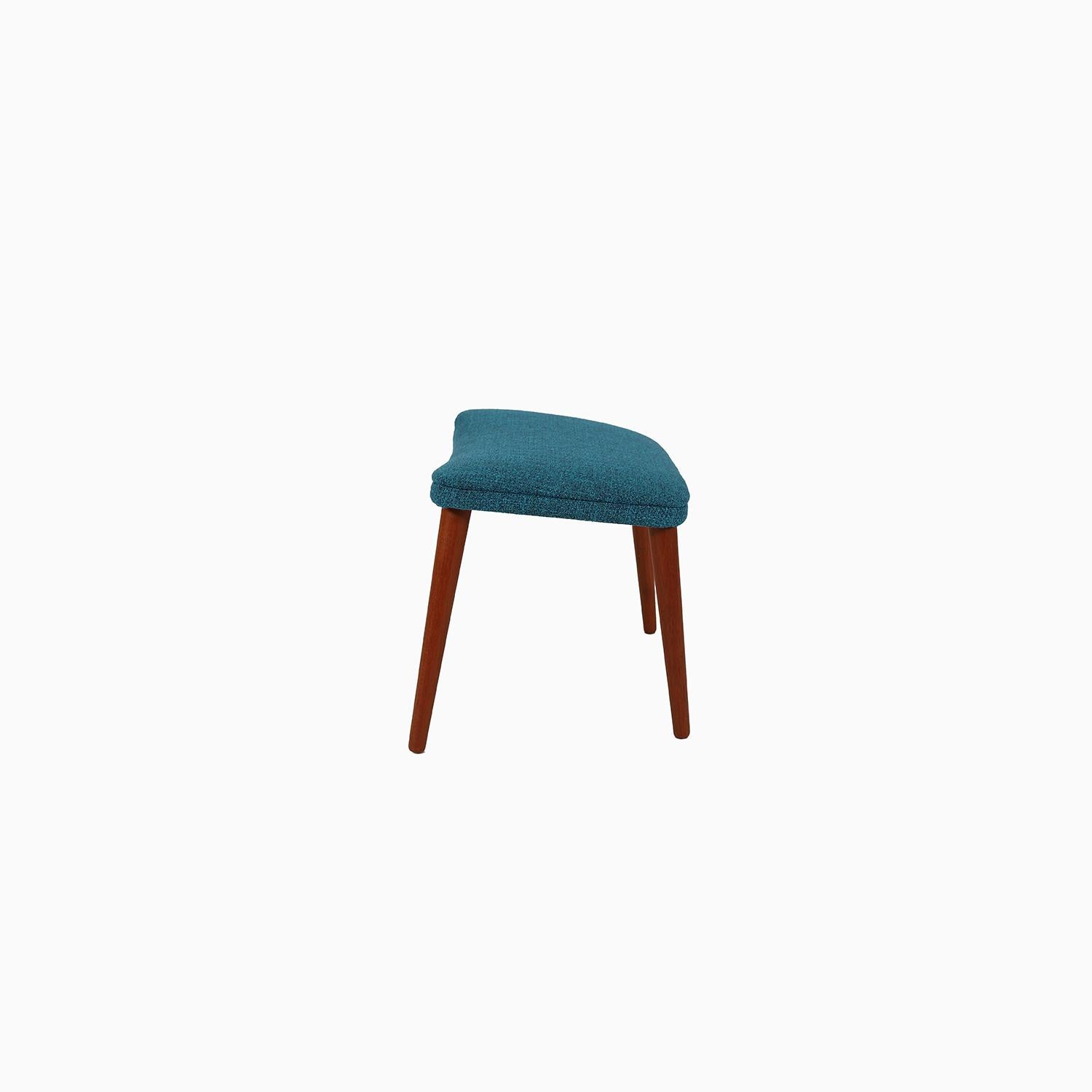 Danish Scandinavian modern teak footstool by SL Mobler For Sale