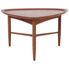 Scandinavian Modern Teak “Guitar Pick” Side Table