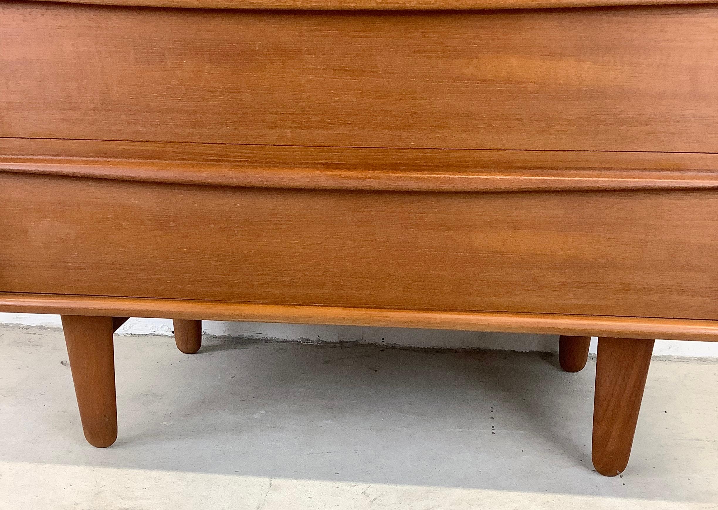 Scandinavian Modern Teak Highboy Dresser From Lyby Mobler 12